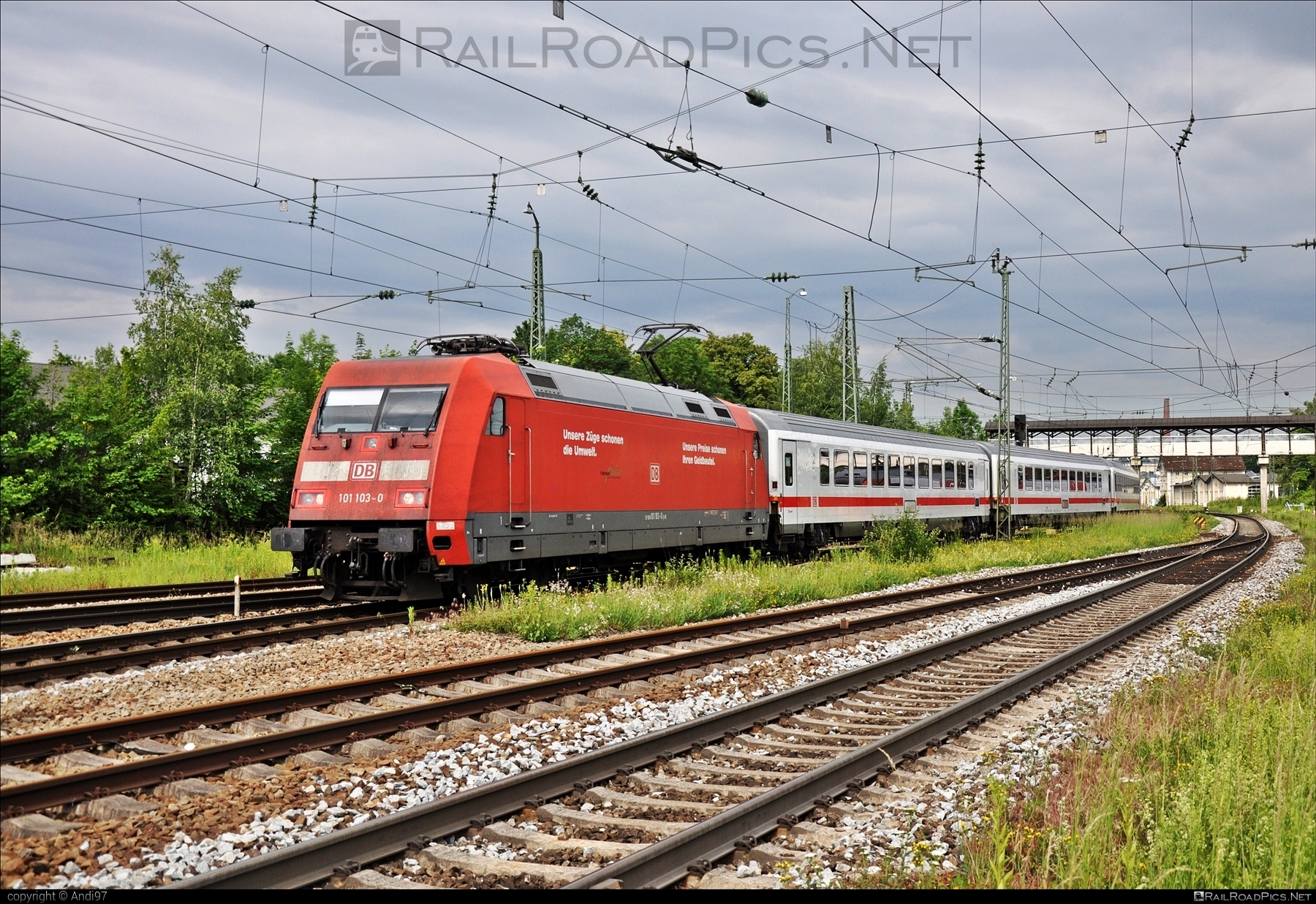 Adtranz DB Class 101 - 101 103-0 operated by Deutsche Bahn / DB AG #adtranz #adtranz101 #db #dbClass101 #deutschebahn