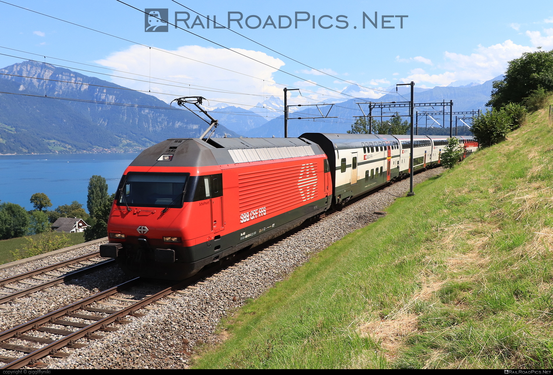 SBB Class Re 460 - 460 075 operated by Schweizerische Bundesbahnen SBB #CFF #CheminsDeFerFederauxSuisses #FFS #FerrovieFederaliSvizzere #SBB #SchweizerischeBundesbahnen #lok2000 #sbbClassRe460 #sbbRe460