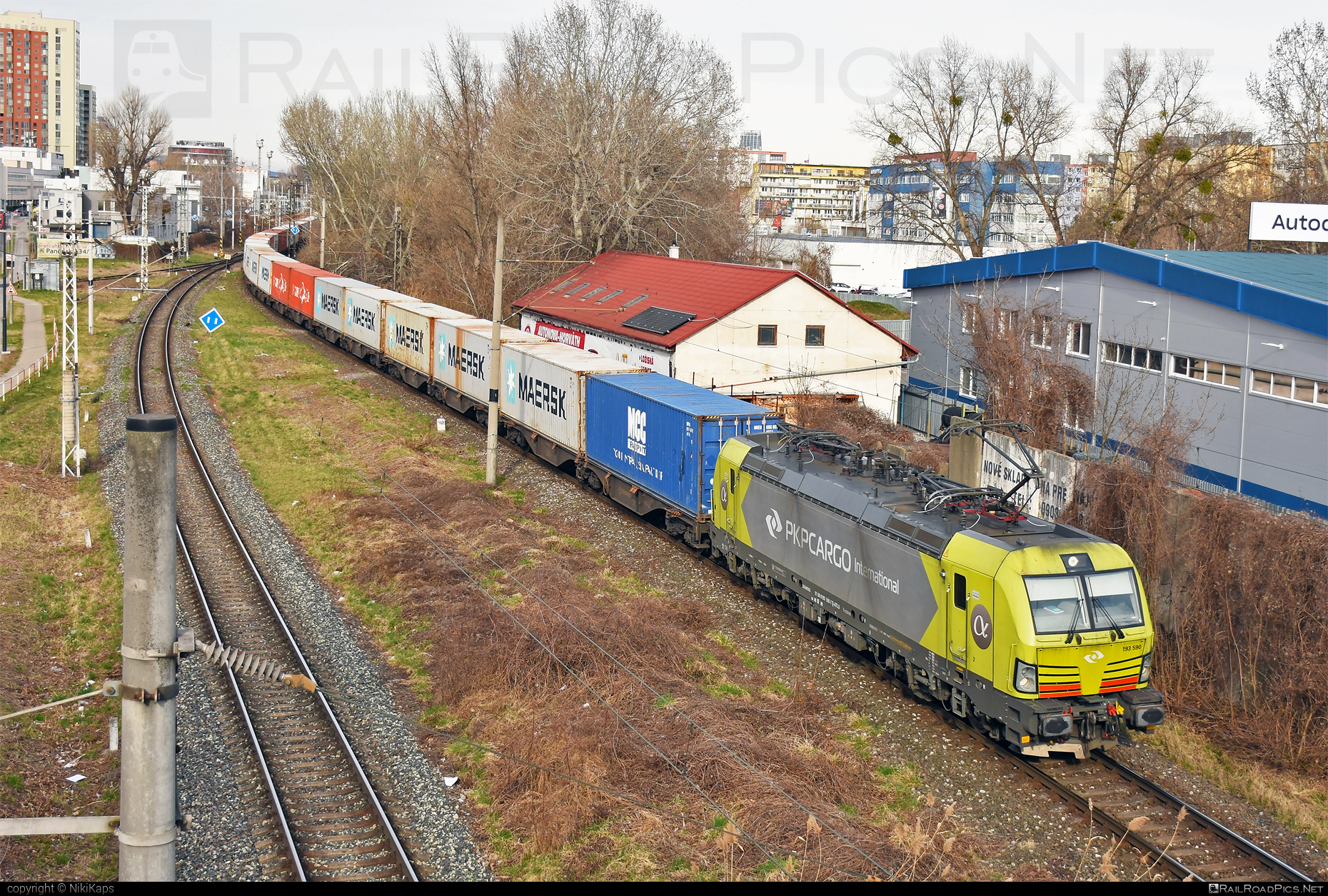 Siemens Vectron MS - 193 590 operated by PKP CARGO INTERNATIONAL a.s. #alphatrainsluxembourg #container #flatwagon #maersk #pkpcargointernational #pkpcargointernationalas #siemens #siemensVectron #siemensVectronMS #vectron #vectronMS