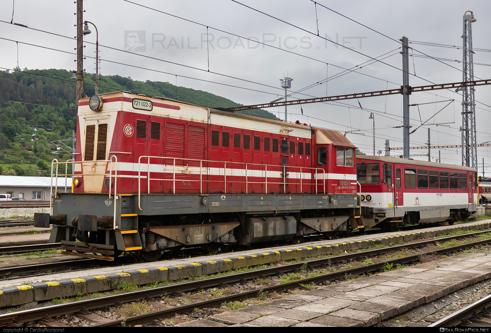 721 022-2 - ČKD T 458.1 (721) operated by Železničná Spoločnost