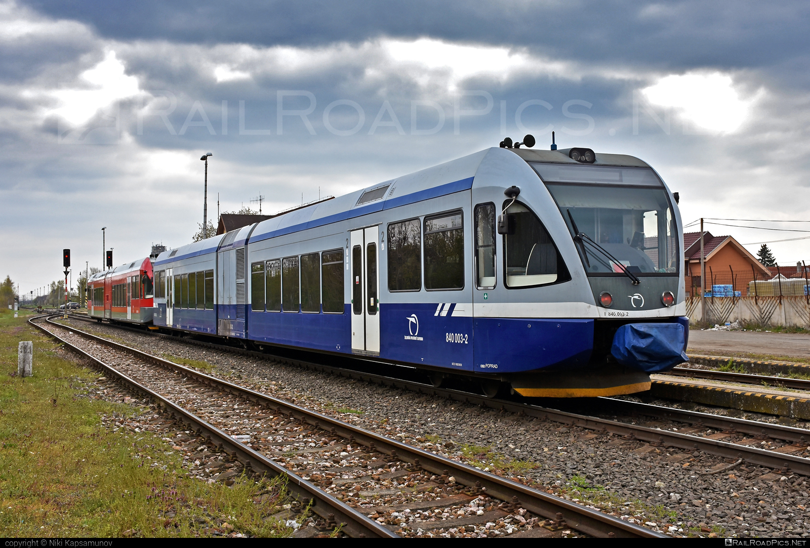 GTW Vysoké Tatry Class 840 - 840 003-2 operated by Železničná Spoločnost' Slovensko, a.s. #ZeleznicnaSpolocnostSlovensko #delfin #gtw26 #gtwvysoketatry #zssk #zssk840