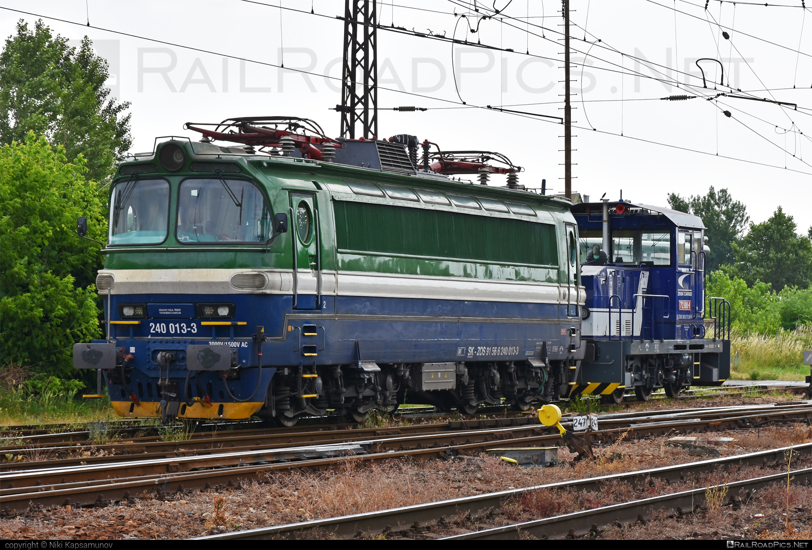Škoda 47E - 240 013-3 operated by Retrack Slovakia s. r. o. #laminatka #locomotive240 #retrackslovakia #skoda #skoda47e #zoszvolen