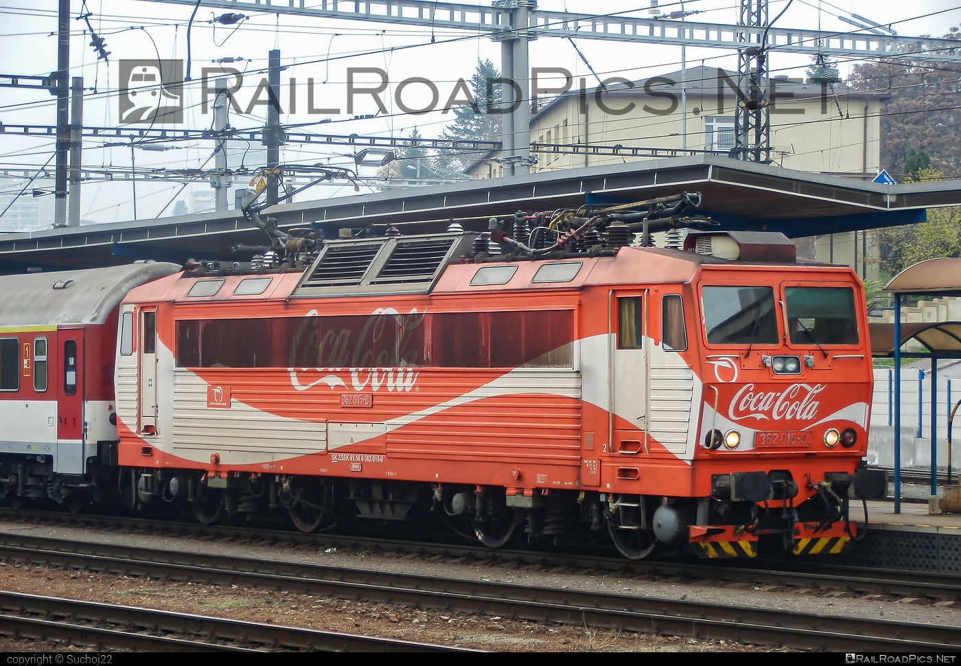 Škoda 69Er - 362 015-0 operated by Železničná Spoločnost' Slovensko, a.s. #ZeleznicnaSpolocnostSlovensko #eso #locomotive362 #rychleeso #skoda #skoda69er #zssk