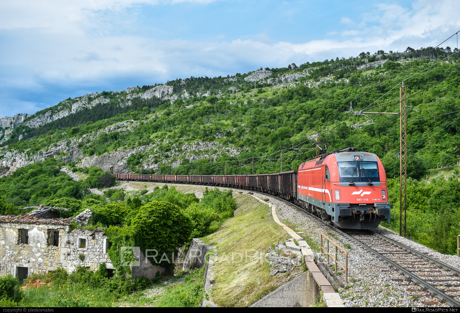 Siemens ES 64 U4 - 541 110 operated by Slovenske železnice #SlovenskeZeleznice #es64 #es64u4 #eurosprinter #openwagon #siemens #siemensEs64 #siemensEs64u4 #siemenstaurus #sz #taurus #tauruslocomotive