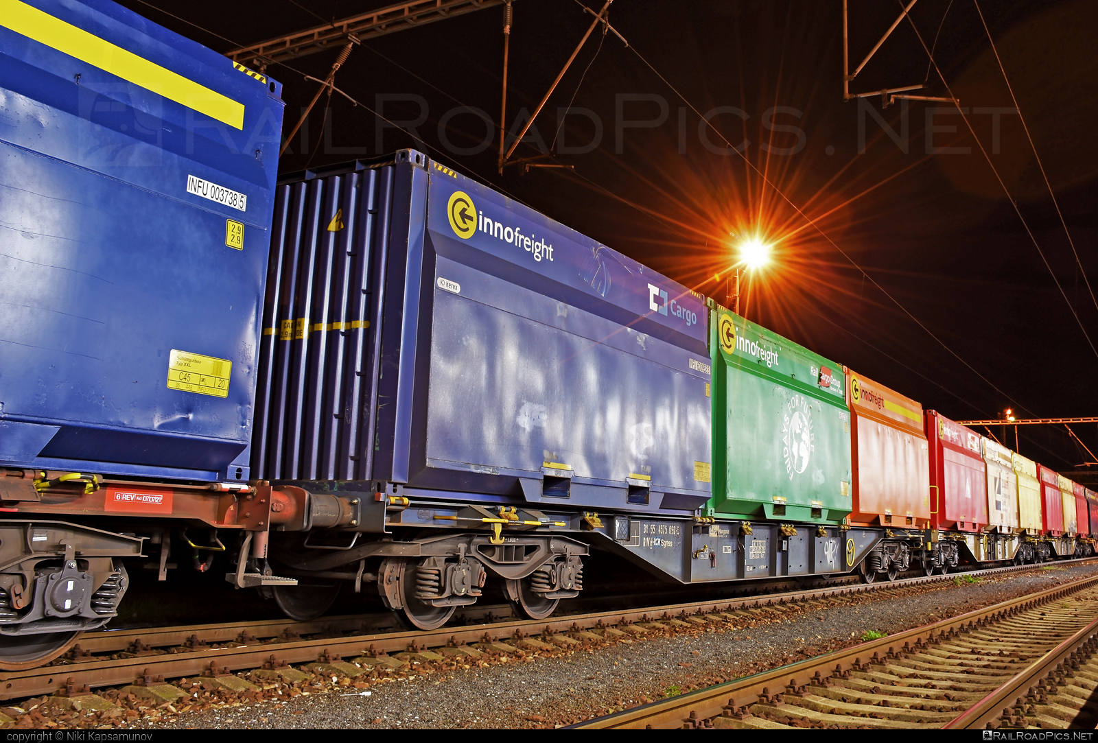 Class S - Sgnss - 4575 090-5 operated by Rail Cargo Hungaria ZRt. #container #flatwagon #innofreight #rcchu #rch #sgnss
