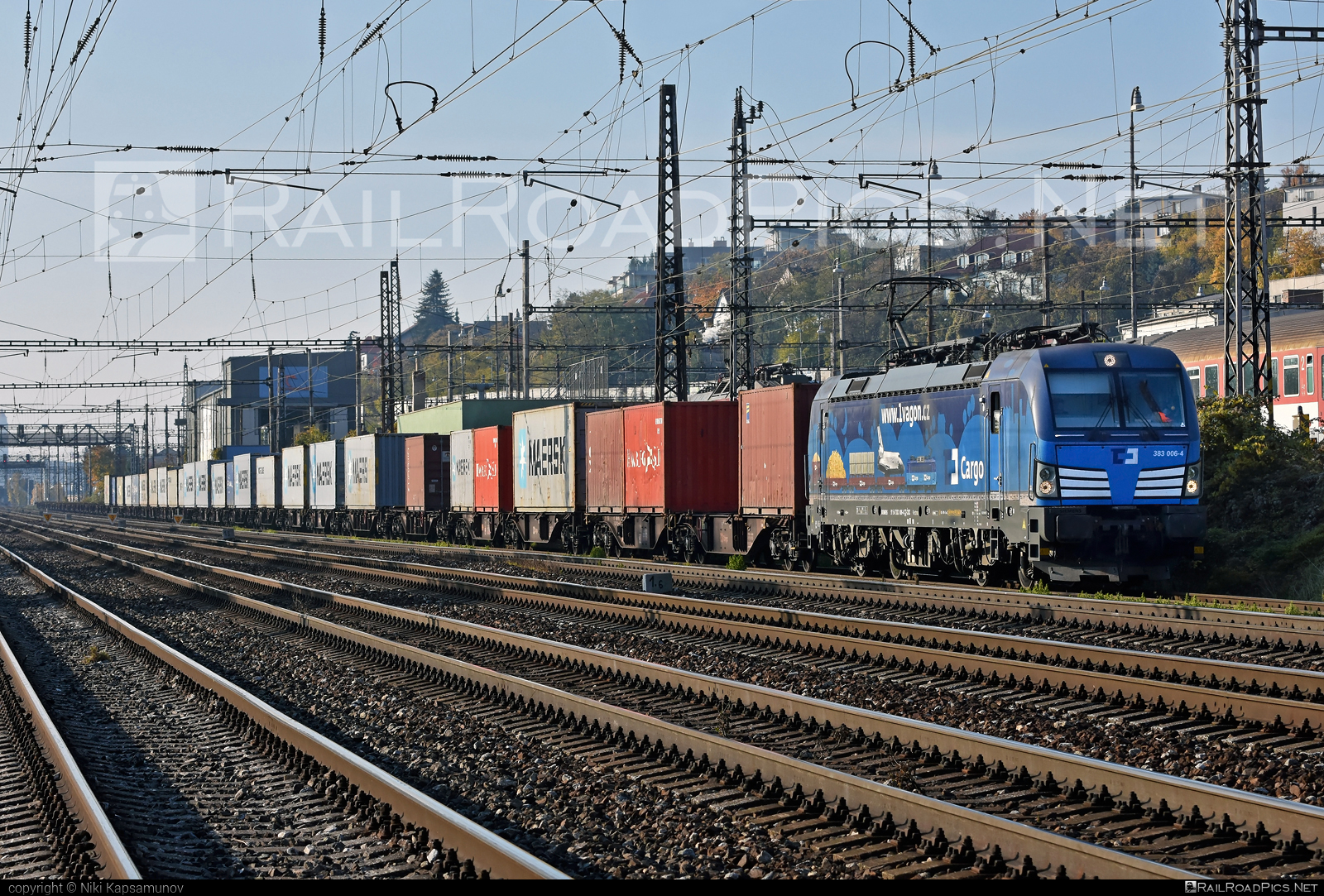 Siemens Vectron MS - 383 006-4 operated by ČD Cargo, a.s. #cdcargo #container #flatwagon #maersk #maersksealand #siemens #siemensVectron #siemensVectronMS #vectron #vectronMS