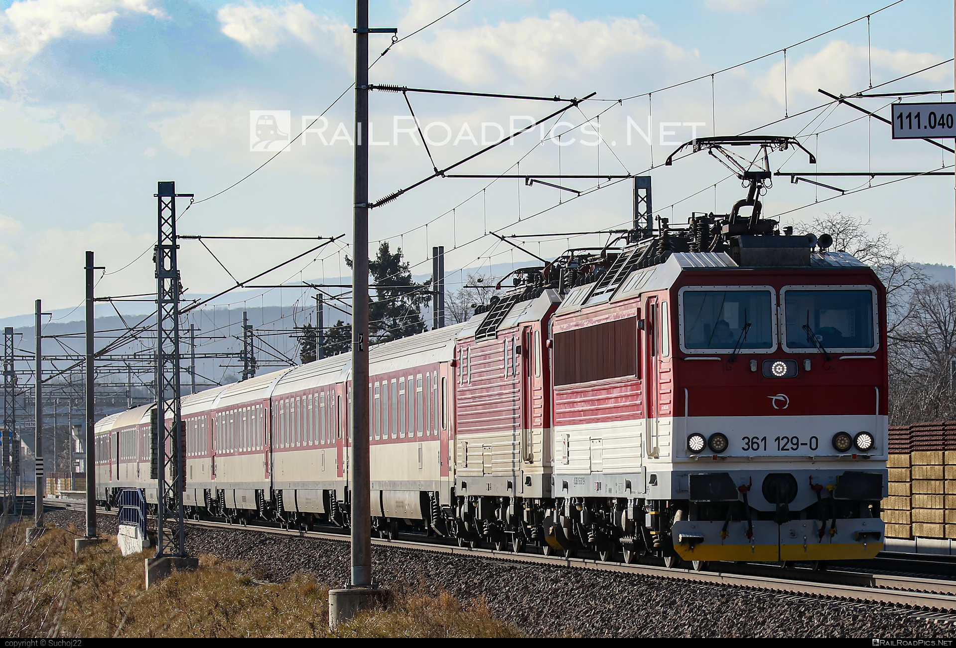 ŽOS Vrútky Class 361.1 - 361 129-0 operated by Železničná Spoločnost' Slovensko, a.s. #ZeleznicnaSpolocnostSlovensko #locomotive361 #locomotive3611 #zosvrutky #zssk