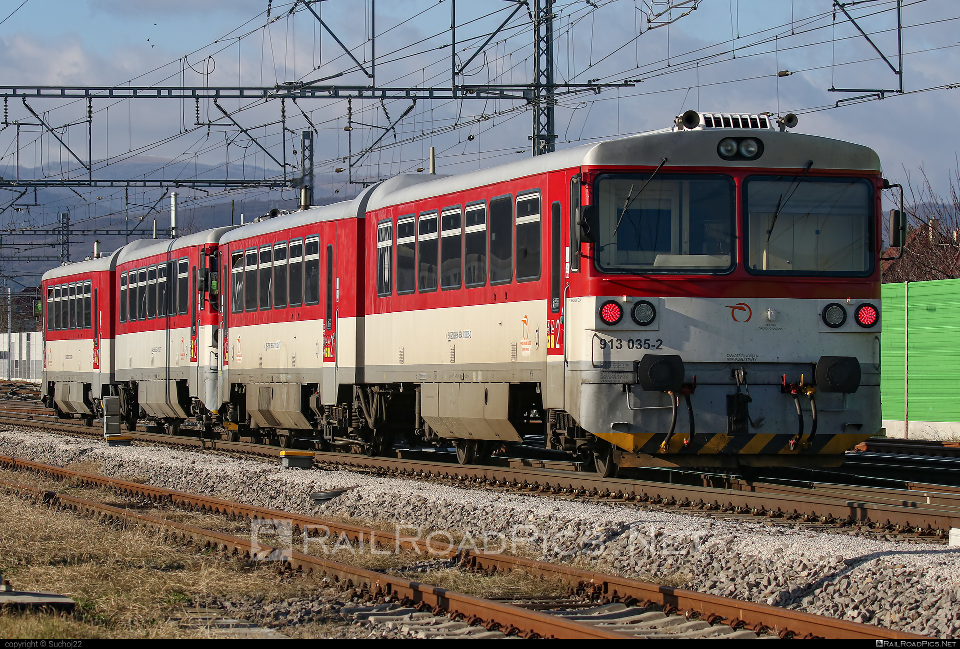 ŽOS Zvolen Class 813.0/913.0 - 913 035-2 operated by Železničná Spoločnost' Slovensko, a.s. #ZeleznicnaSpolocnostSlovensko #bageta #zoszvolen #zoszvolen8130 #zoszvolen9130 #zssk