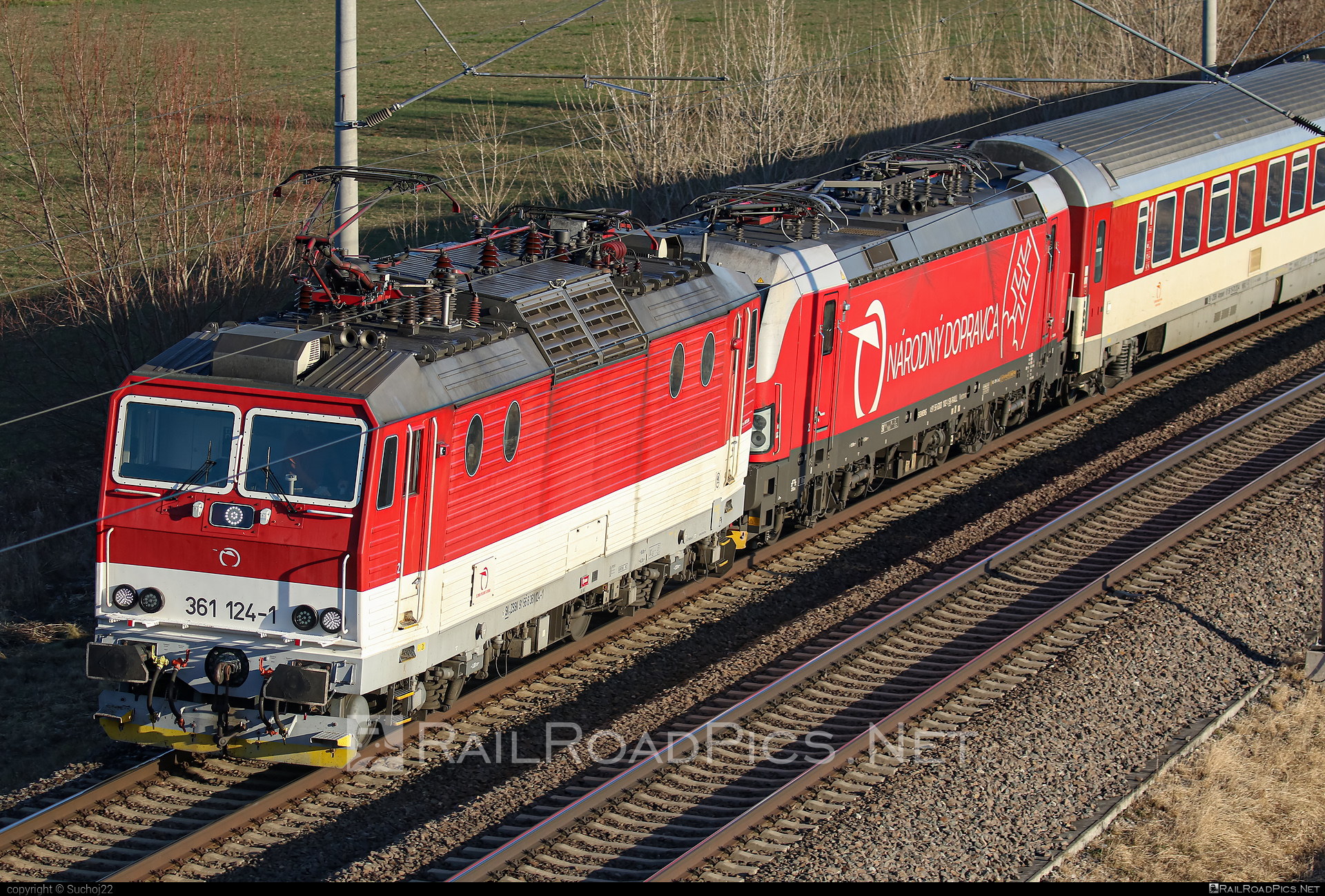 ŽOS Vrútky Class 361.1 - 361 124-1 operated by Železničná Spoločnost' Slovensko, a.s. #ZeleznicnaSpolocnostSlovensko #locomotive361 #locomotive3611 #zosvrutky #zssk