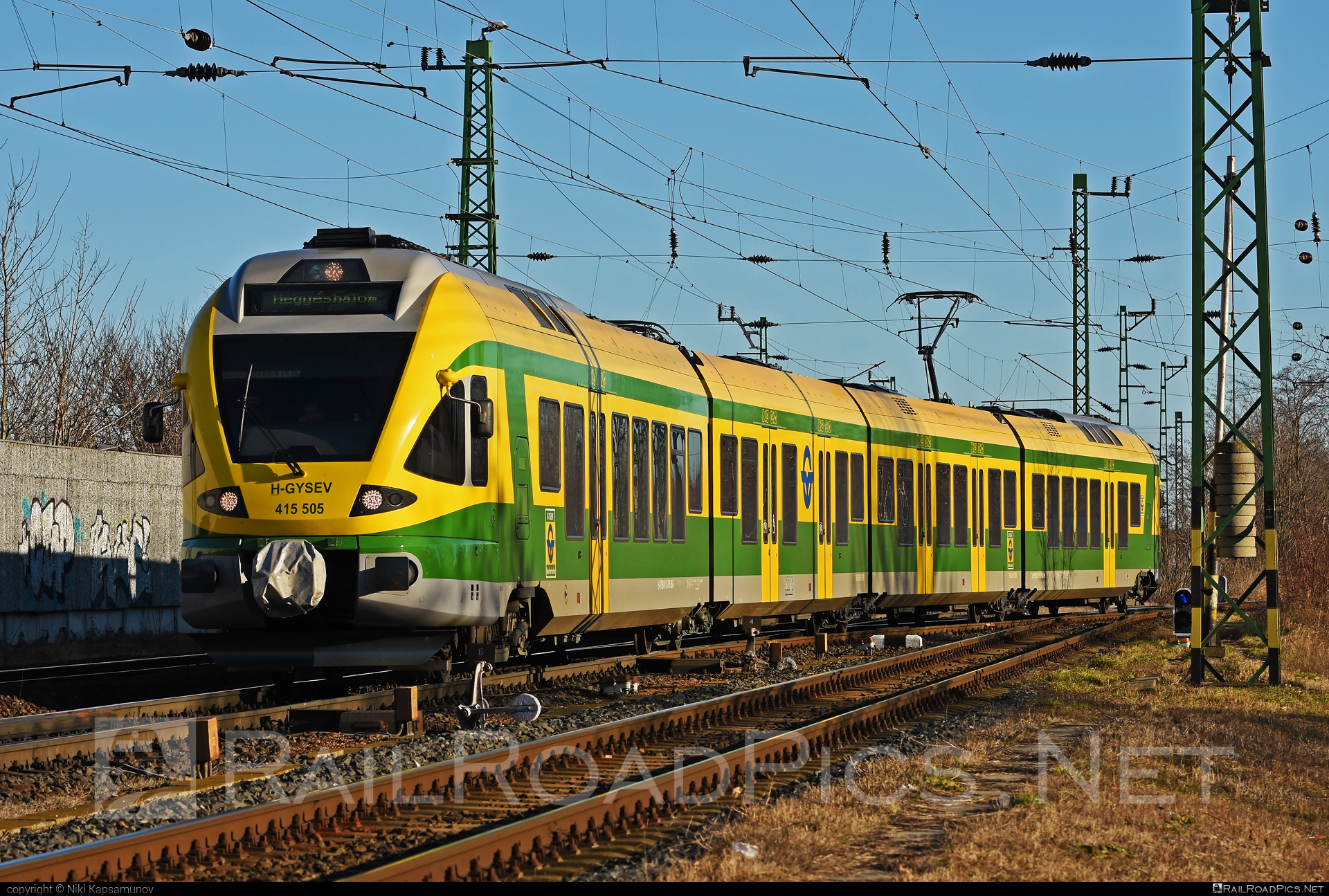 Stadler FLIRT - 415 505-4 operated by GYSEV - Györ-Sopron-Ebenfurti Vasut Részvénytarsasag #gyorsopronebenfurtivasutreszvenytarsasag #gysev #raaberbahn #stadler #stadlerFlirt #stadlerrail #stadlerrailag