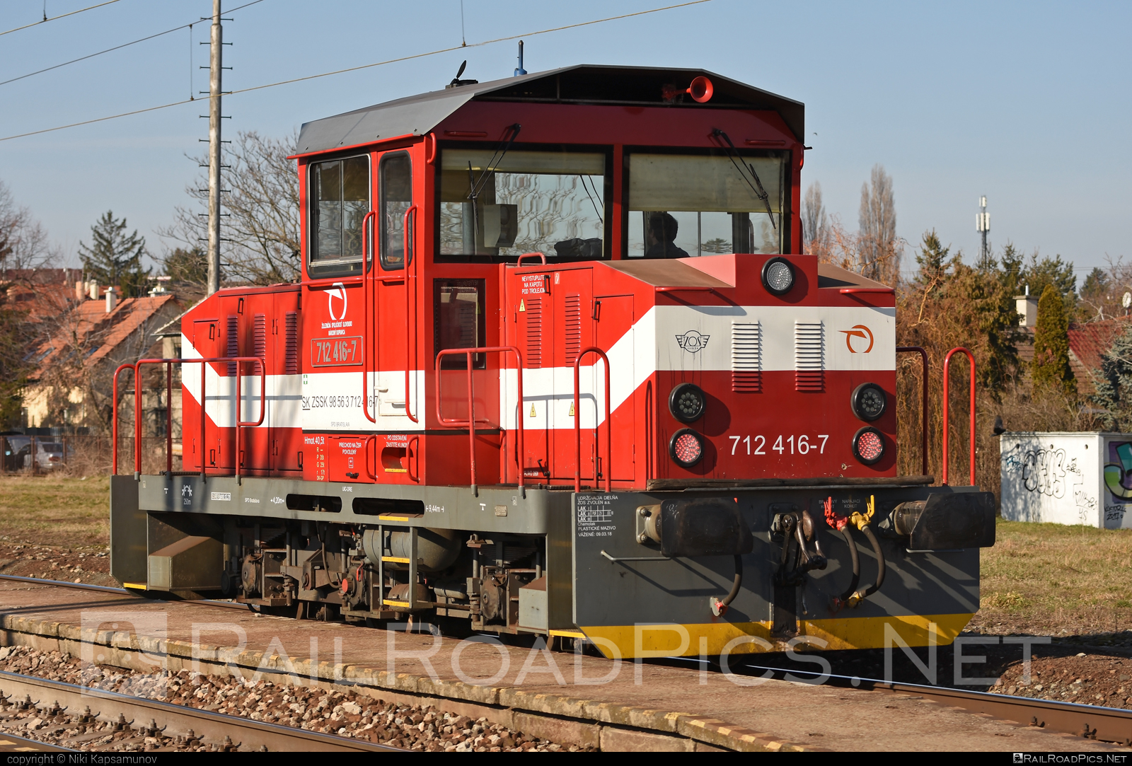 ŽOS Zvolen Class 712 - 712 416-7 operated by Železničná Spoločnost' Slovensko, a.s. #ZeleznicnaSpolocnostSlovensko #locomotive712 #zoszvolen #zoszvolen712 #zssk