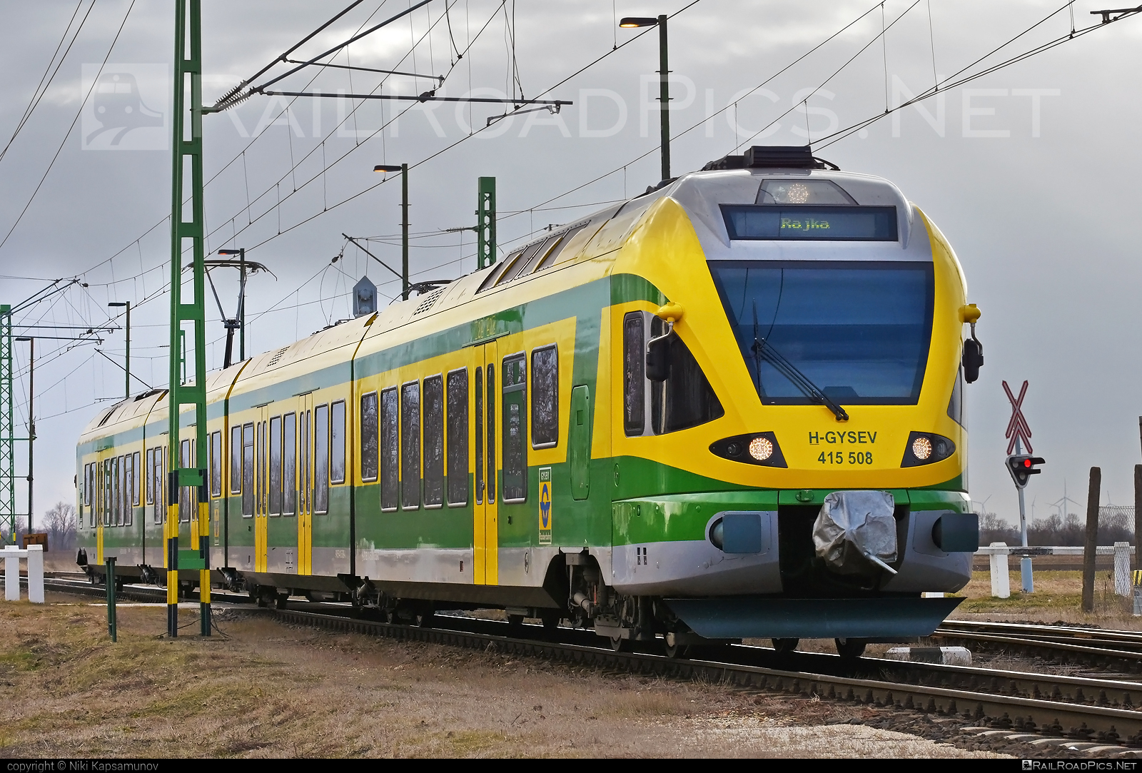 Stadler FLIRT - 415 508-8 operated by GYSEV - Györ-Sopron-Ebenfurti Vasut Részvénytarsasag #gyorsopronebenfurtivasutreszvenytarsasag #gysev #raaberbahn #stadler #stadlerFlirt #stadlerrail #stadlerrailag