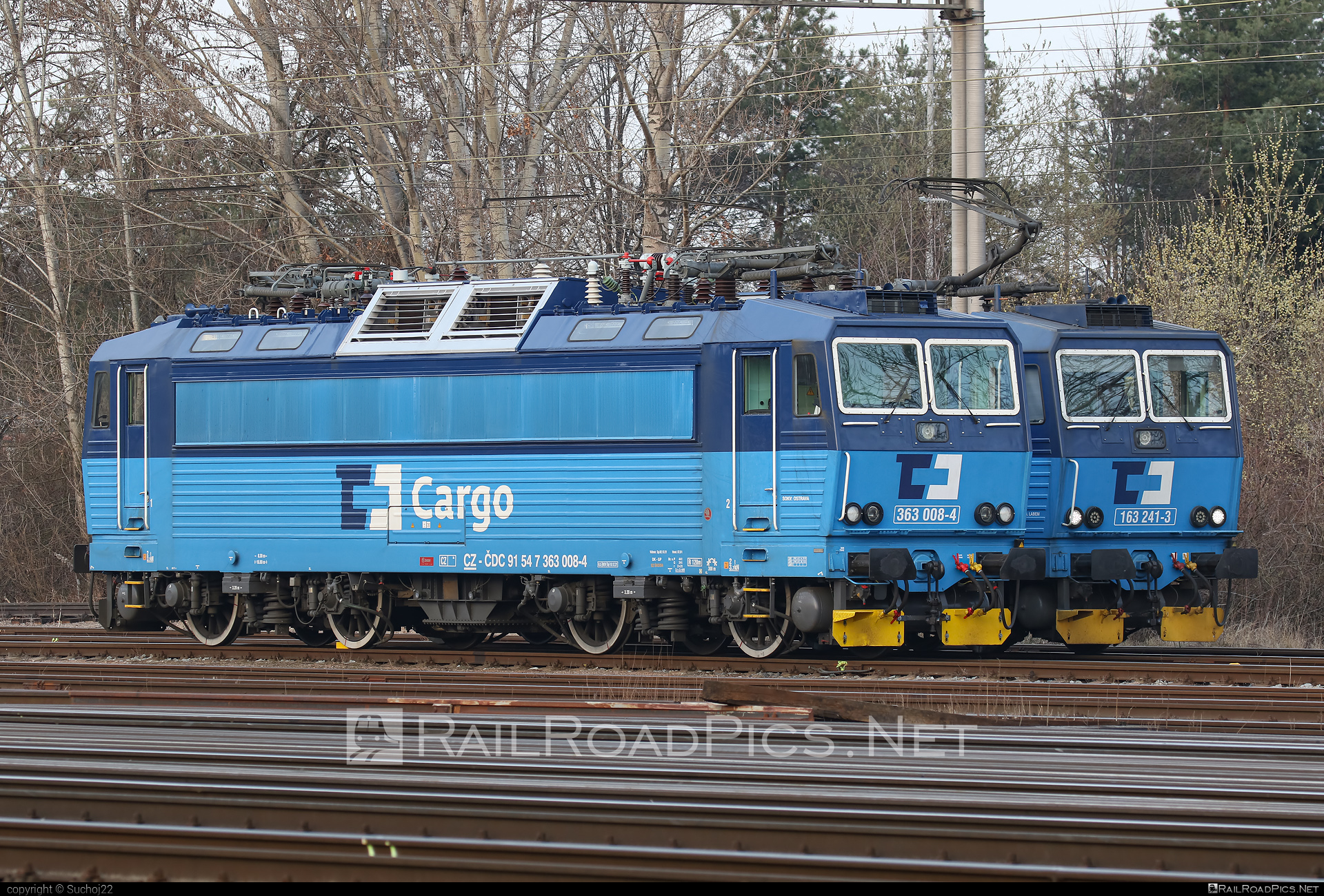 Škoda 69E - 363 008-4 operated by ČD Cargo, a.s. #cdcargo #es4991 #eso #locomotive363 #skoda #skoda69e