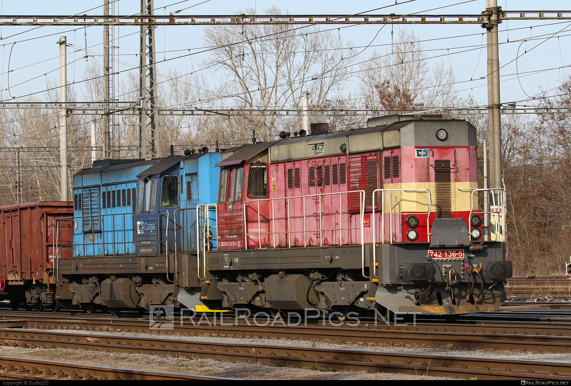 ČKD T 466.2 (742) - 742 136-5 operated by ČD Cargo, a.s. #cdcargo #ckd #ckd4662 #ckd742 #ckdt4662