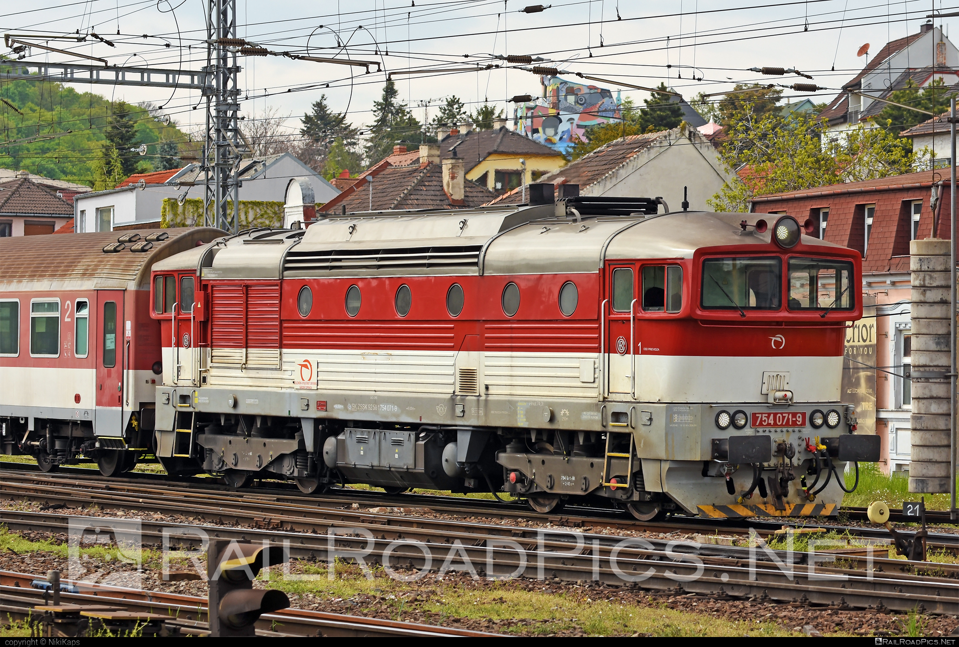 ČKD T 478.4 (754) - 754 071-9 operated by Železničná Spoločnost' Slovensko, a.s. #ZeleznicnaSpolocnostSlovensko #brejlovec #ckd #ckd4784 #ckd754 #ckdt4784 #lokomotiva754 #okuliarnik #zssk