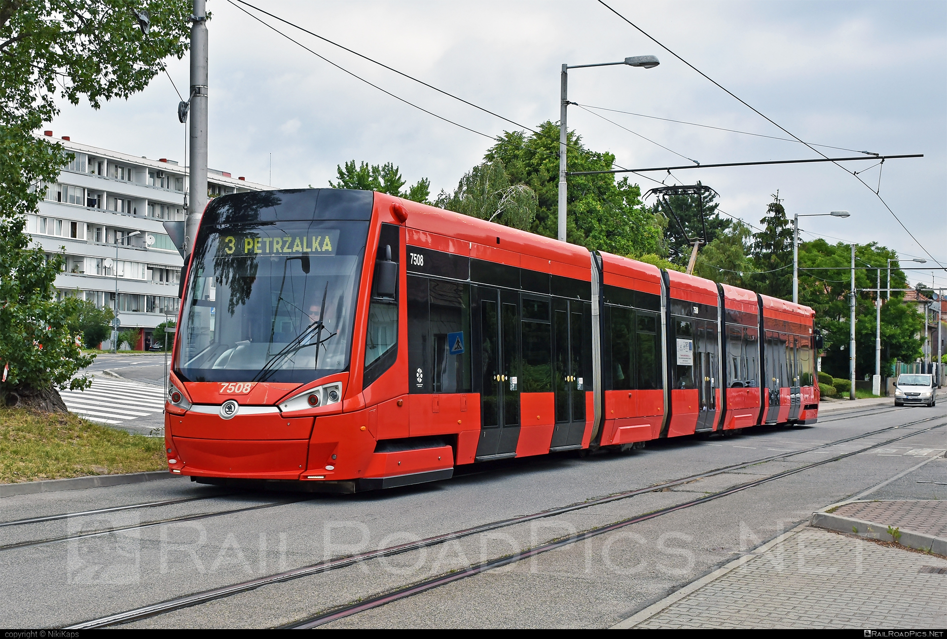 Škoda 30T ForCity Plus - 7508 operated by Dopravný podnik Bratislava #DopravnyPodnikBratislava #forCityPlus #skoda #skoda30t #tram