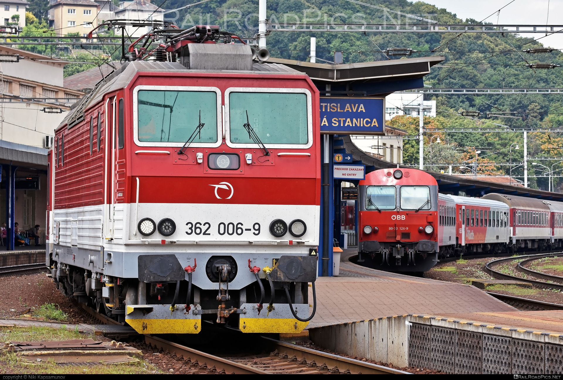 Škoda 69Er - 362 006-9 operated by Železničná Spoločnost' Slovensko, a.s. #ZeleznicnaSpolocnostSlovensko #eso #locomotive362 #rychleeso #skoda #skoda69er #zssk