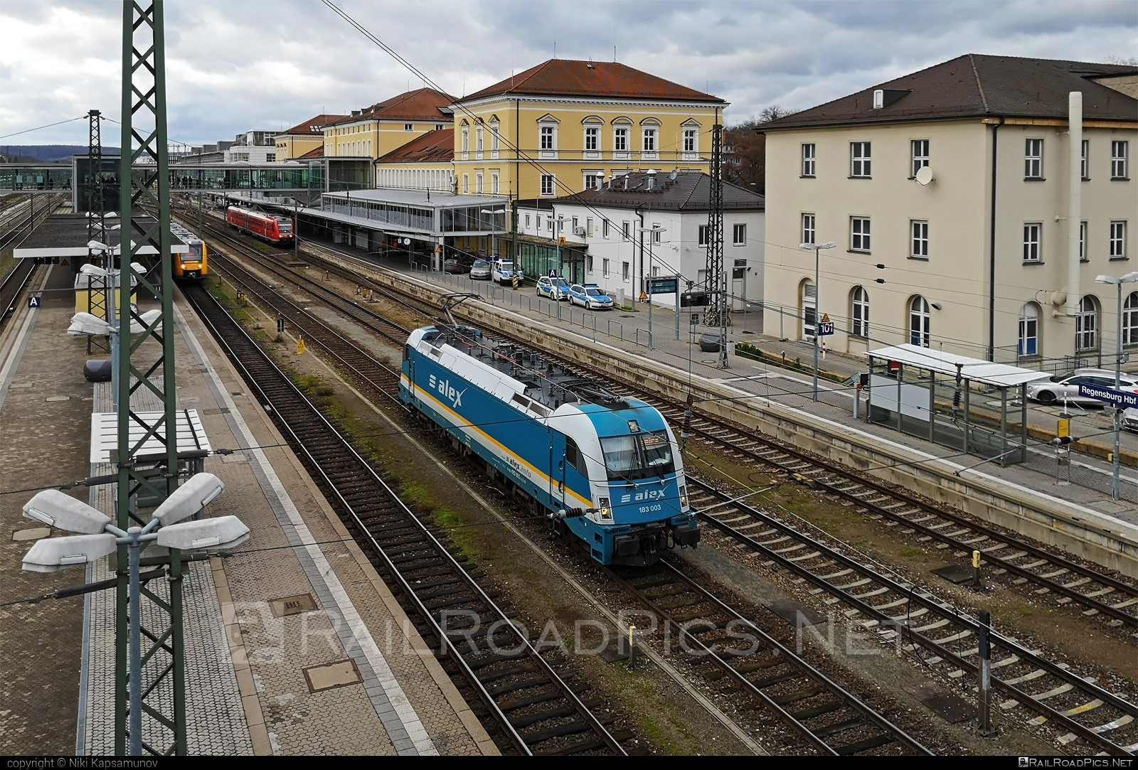 Siemens ES 64 U4 - 183 003 operated by Die Länderbahn GmbH DLB #alex #dielanderbahn #es64 #es64u4 #eurosprinter #siemens #siemensEs64 #siemensEs64u4 #siemenstaurus #tauruslocomotive #vogtlandbahn #vogtlandbahngmbh