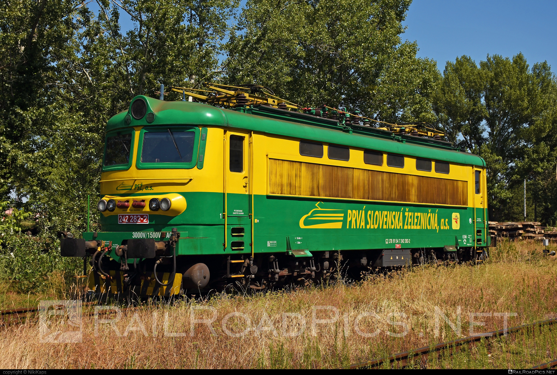 Škoda 73E - 242 282-2 operated by Prvá Slovenská železničná, a.s. #locomotive242 #plechac #prvaslovenskazeleznicna #prvaslovenskazeleznicnaas #psz #skoda #skoda73e