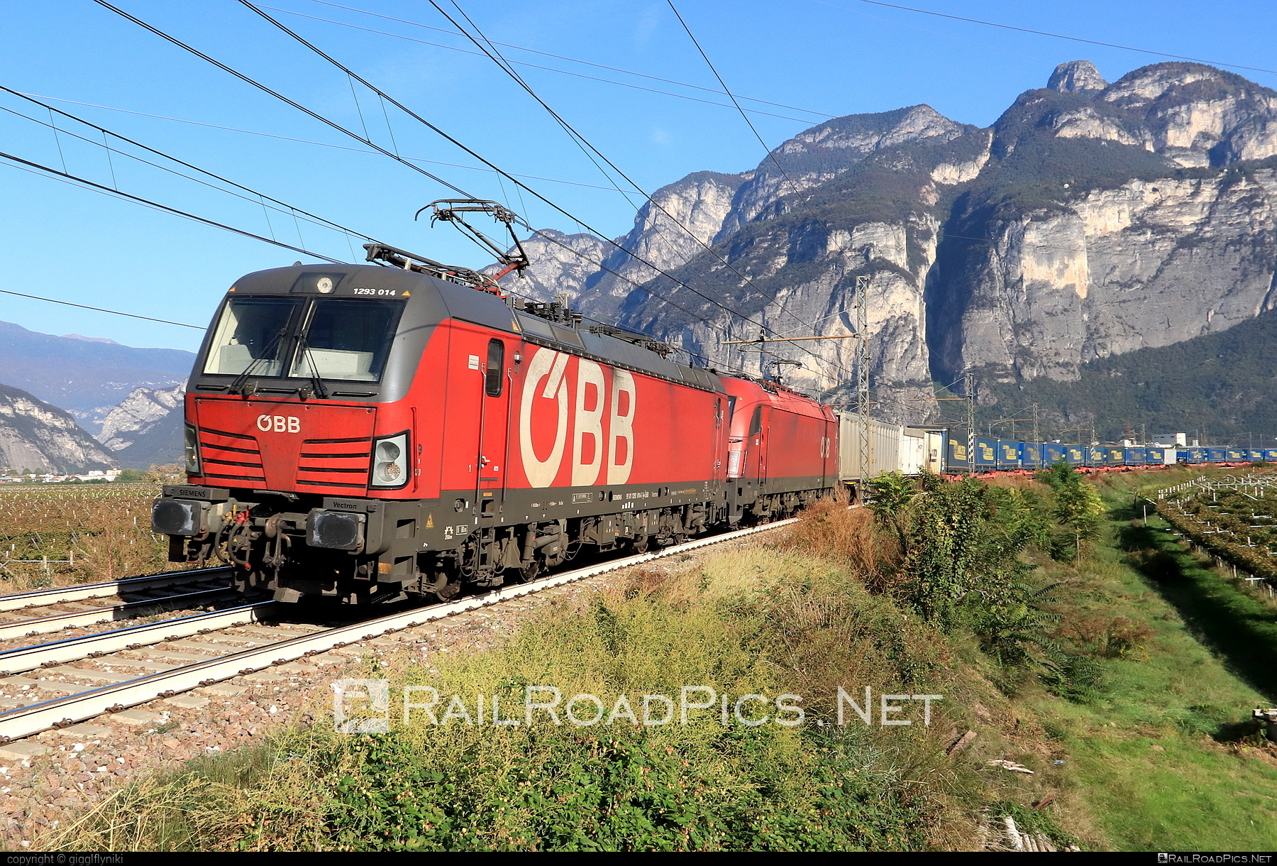 Siemens Vectron MS - 1293 014 operated by Rail Cargo Austria AG #flatwagon #obb #osterreichischebundesbahnen #rcw #semitrailer #siemens #siemensVectron #siemensVectronMS #vectron #vectronMS