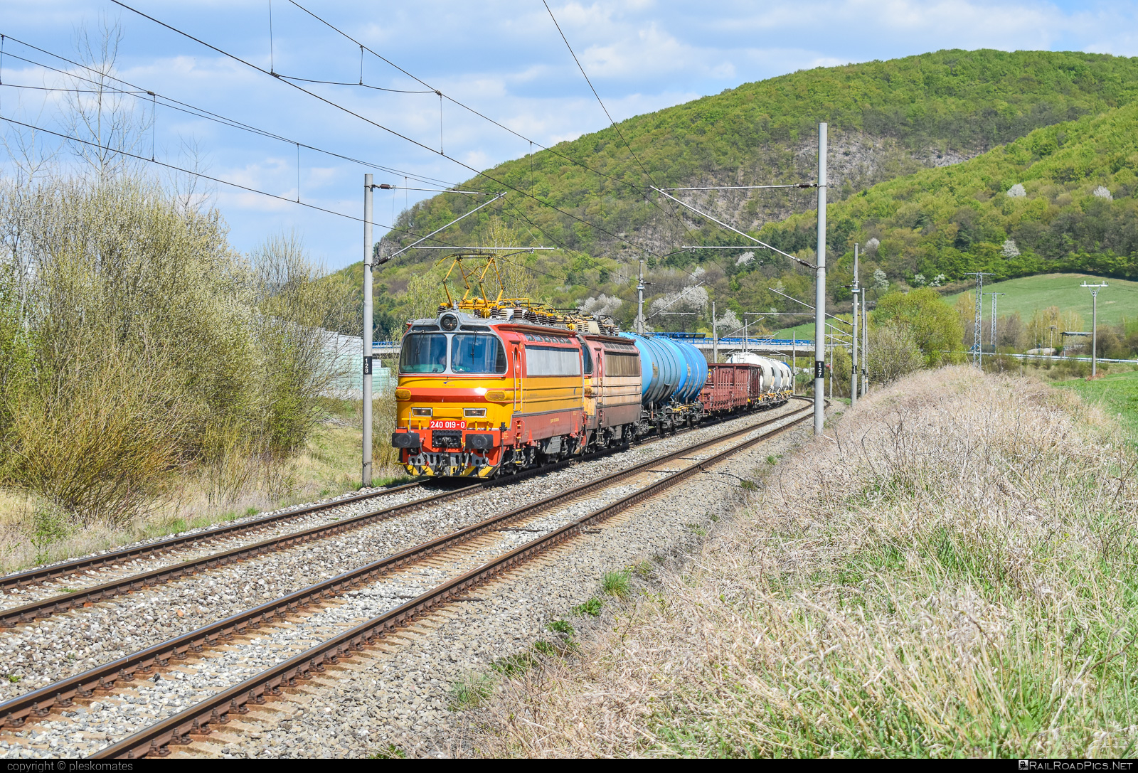 Škoda 47E - 240 019-0 operated by Železničná Spoločnost' Cargo Slovakia a.s. #ZeleznicnaSpolocnostCargoSlovakia #ZeleznicnaSpolocnostSlovensko #laminatka #locomotive240 #mixofcargo #skoda #skoda47e #zssk #zsskcargo