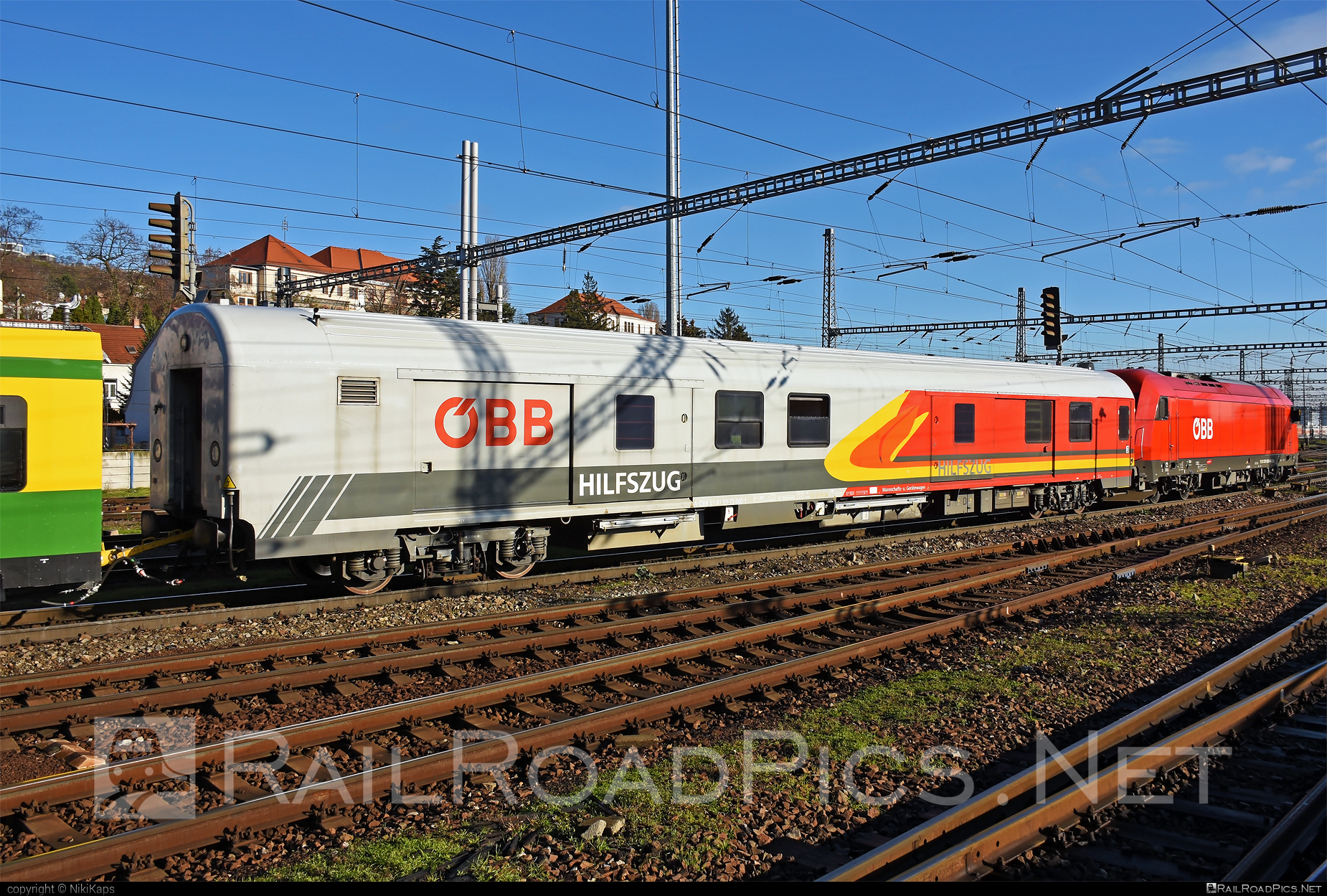 ÖBB Hilfszug - 99-75 005-1 operated by Österreichische Bundesbahnen #hilfszug #obb #obbHilfszug #osterreichischebundesbahnen