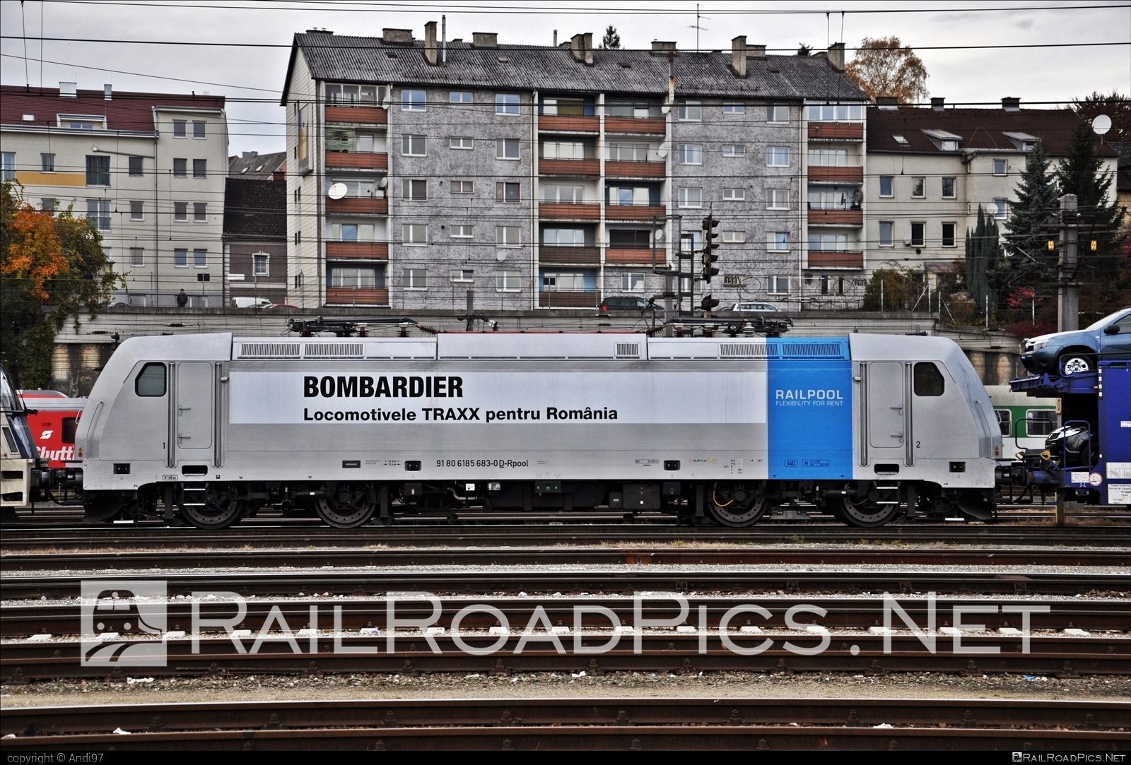 Bombardier TRAXX F140 AC2 - 185 683-0 operated by GRUP FEROVIAR ROMAN S.A. #GrupFeroviarRoman #GrupFeroviarRomanSA #bombardier #bombardiertraxx #gfr #railpool #railpoolgmbh #traxx #traxxf140 #traxxf140ac #traxxf140ac2