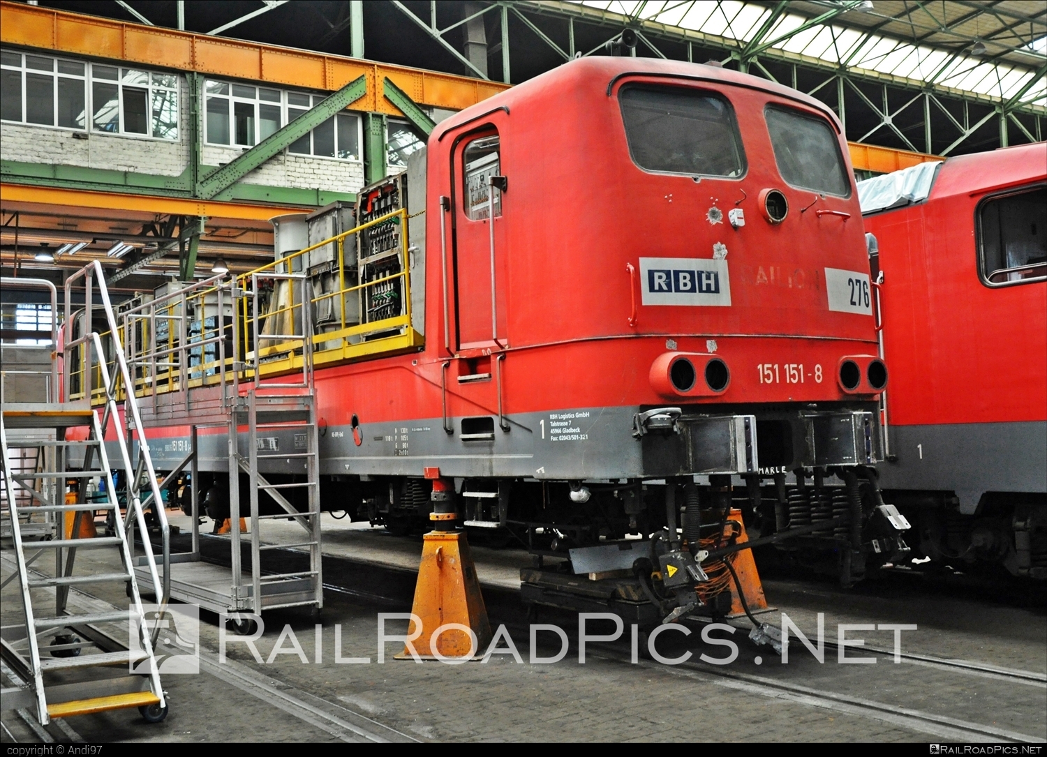 DB Class 151 - 151 151-8 operated by RBH Logistics GmbH #damage #dbClass151 #rbh