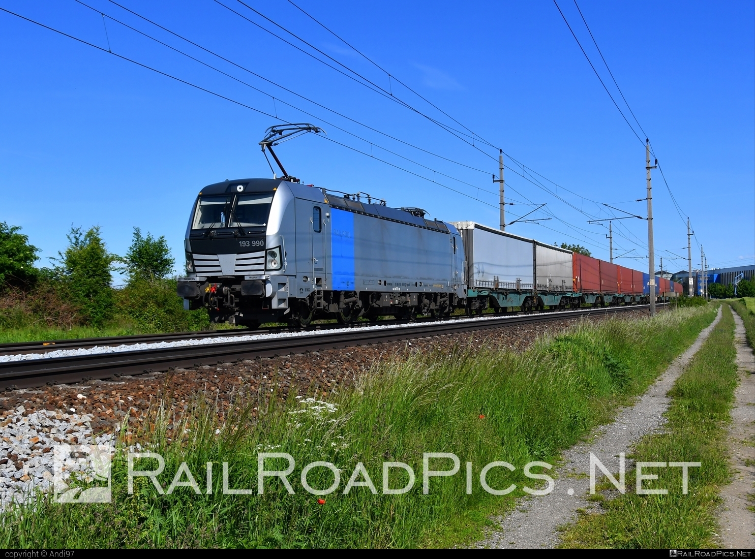 Siemens Vectron AC - 193 990 operated by ecco-rail GmbH #eccorail #eccorailgmbh #flatwagon #railpool #railpoolgmbh #semitrailer #siemens #siemensVectron #siemensVectronAC #vectron #vectronAC
