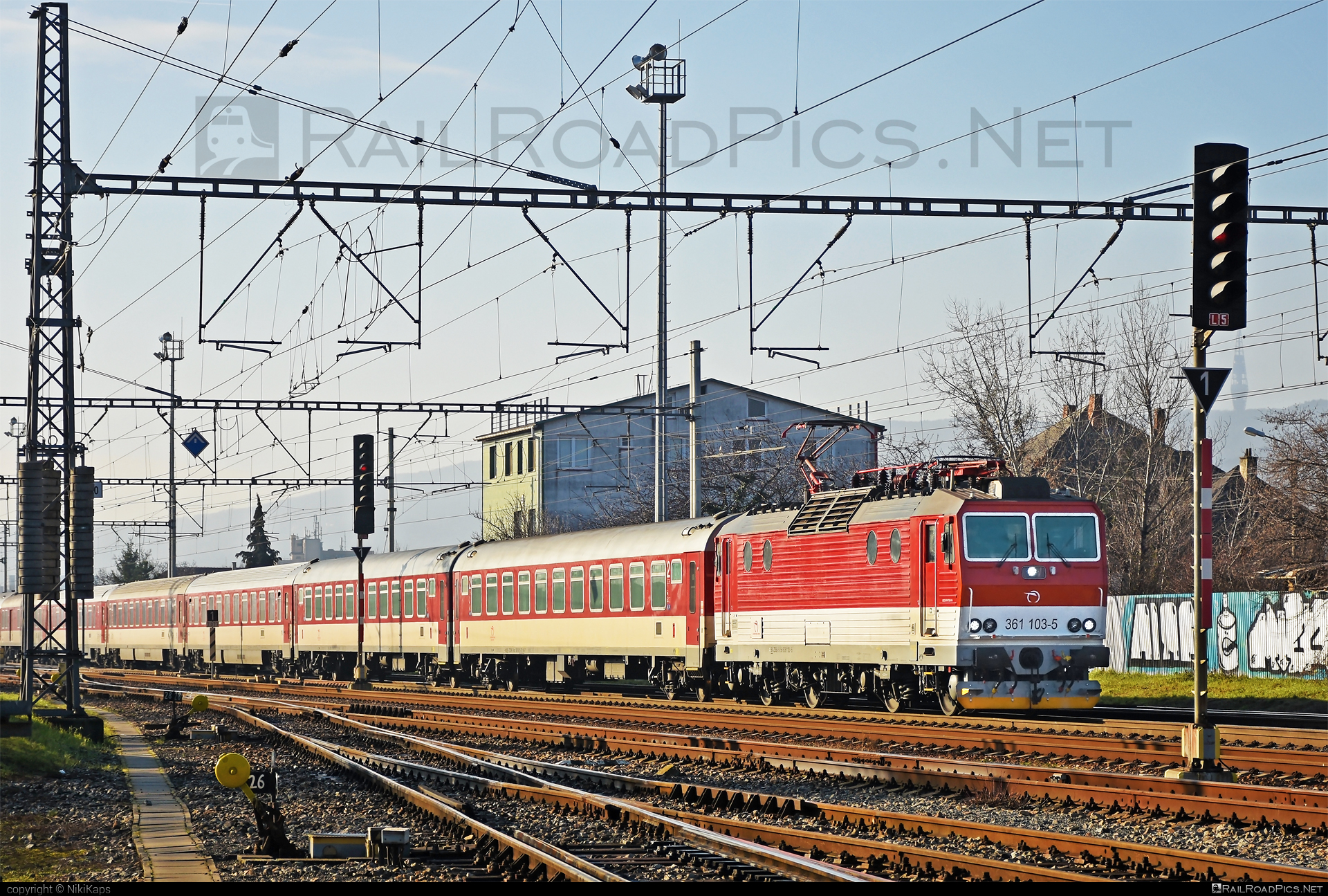 ŽOS Vrútky Class 361.1 - 361 103-5 operated by Železničná Spoločnost' Slovensko, a.s. #ZeleznicnaSpolocnostSlovensko #locomotive361 #locomotive3611 #zosvrutky #zssk