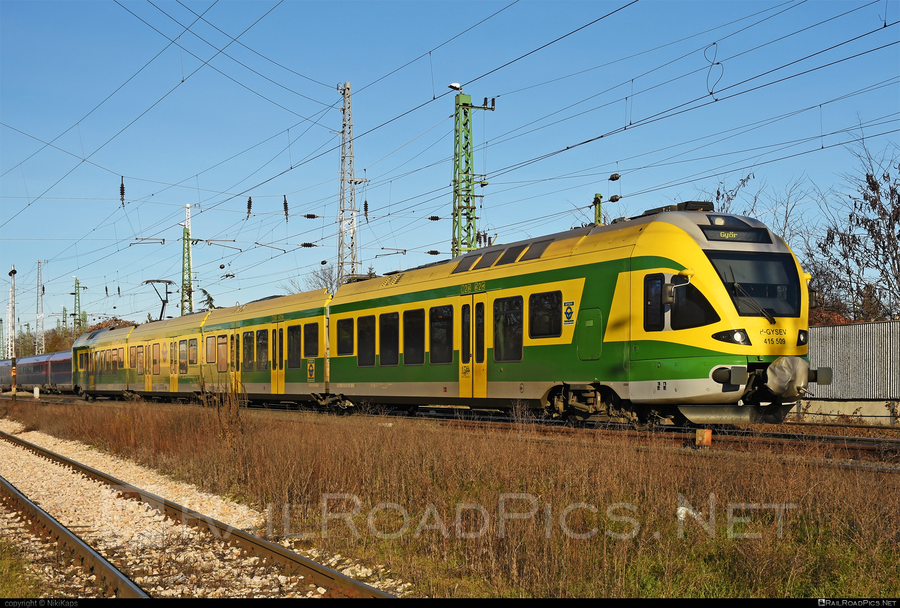 Stadler FLIRT - 415 509-8 operated by GYSEV - Györ-Sopron-Ebenfurti Vasut Részvénytarsasag #gyorsopronebenfurtivasutreszvenytarsasag #gysev #raaberbahn #stadler #stadlerFlirt #stadlerrail #stadlerrailag