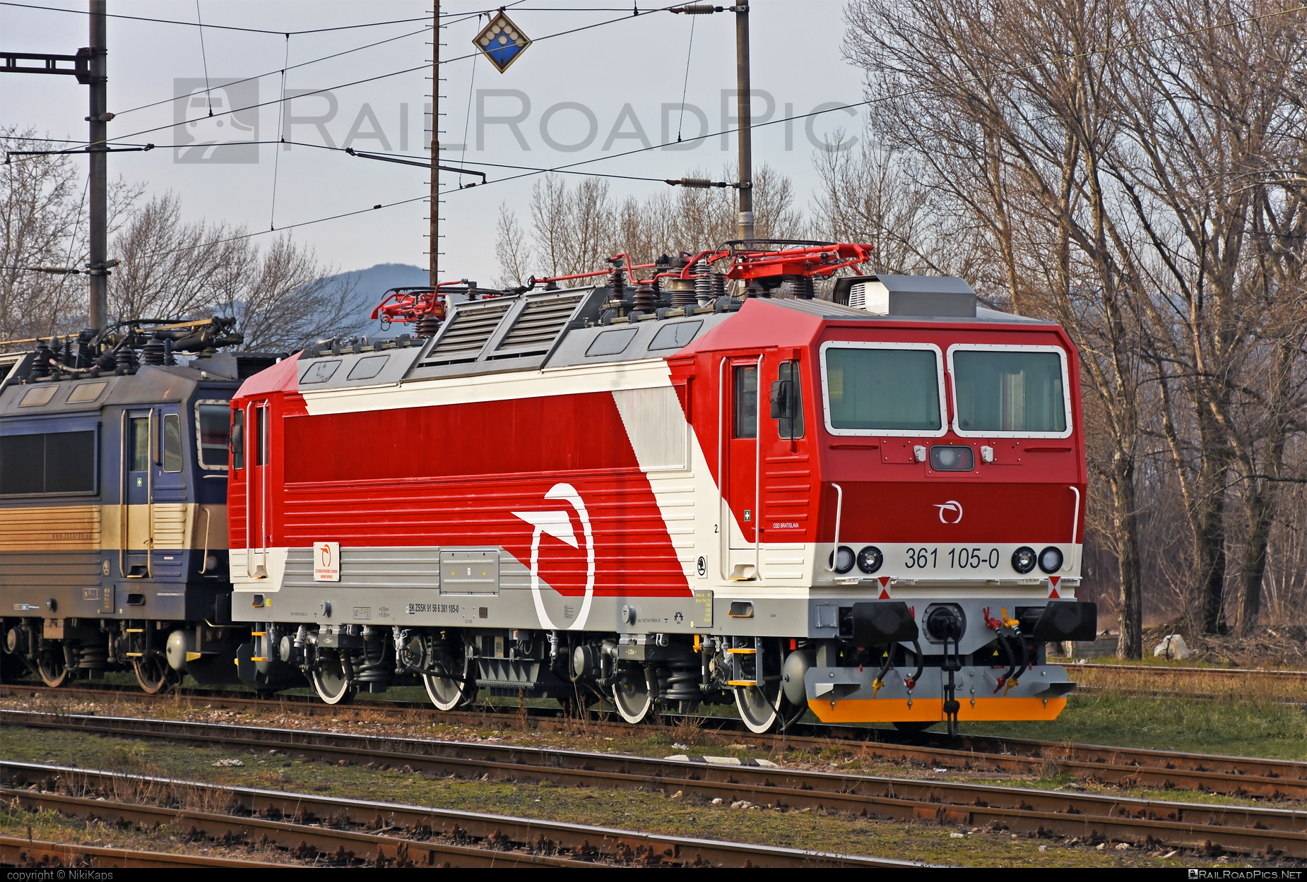 ŽOS Vrútky Class 361.1 - 361 105-0 operated by Železničná Spoločnost' Slovensko, a.s. #ZeleznicnaSpolocnostSlovensko #locomotive361 #locomotive3611 #zosvrutky #zssk