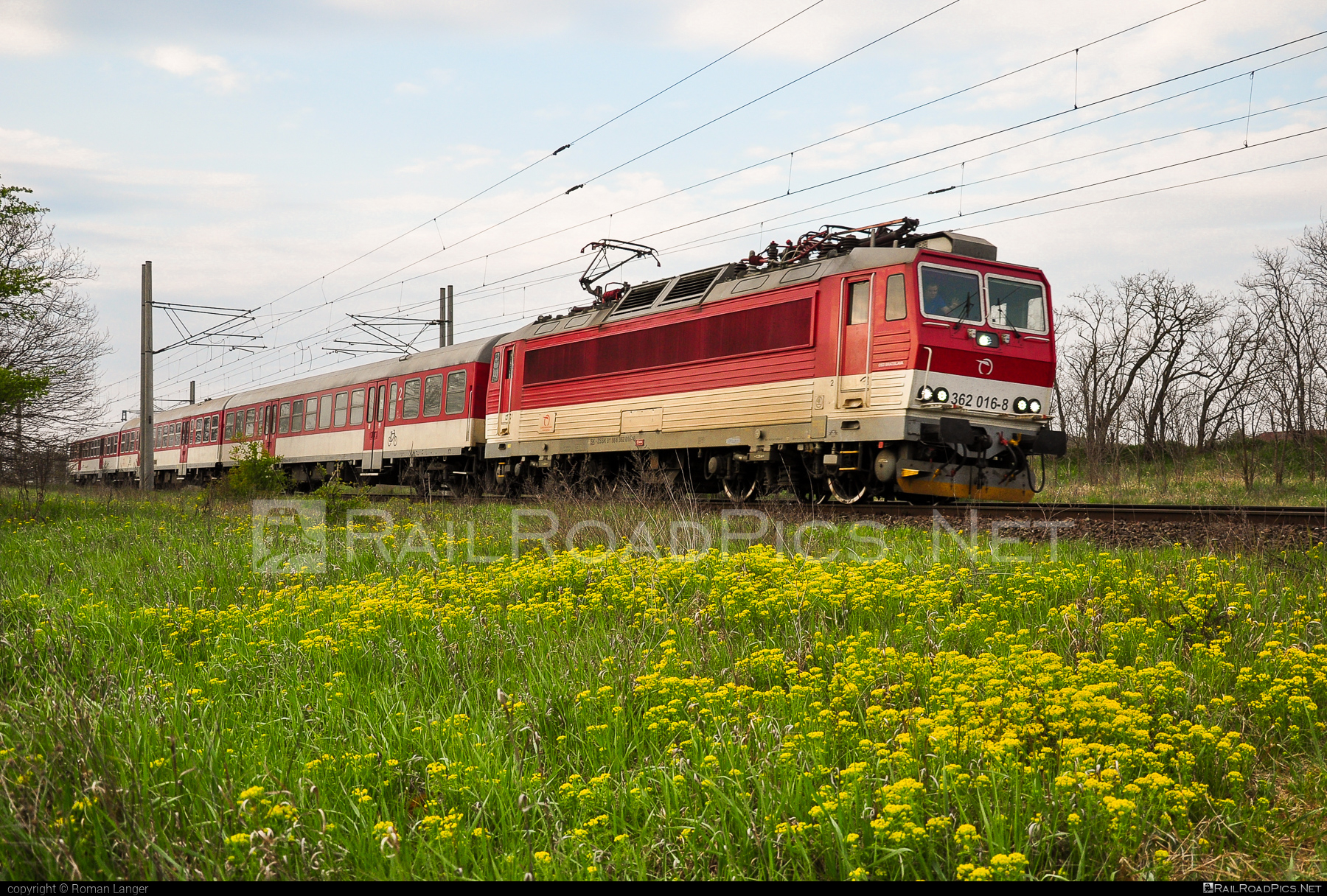 Škoda 69Er - 362 016-8 operated by Železničná Spoločnost' Slovensko, a.s. #ZeleznicnaSpolocnostSlovensko #eso #locomotive362 #rychleeso #skoda #skoda69er #zssk
