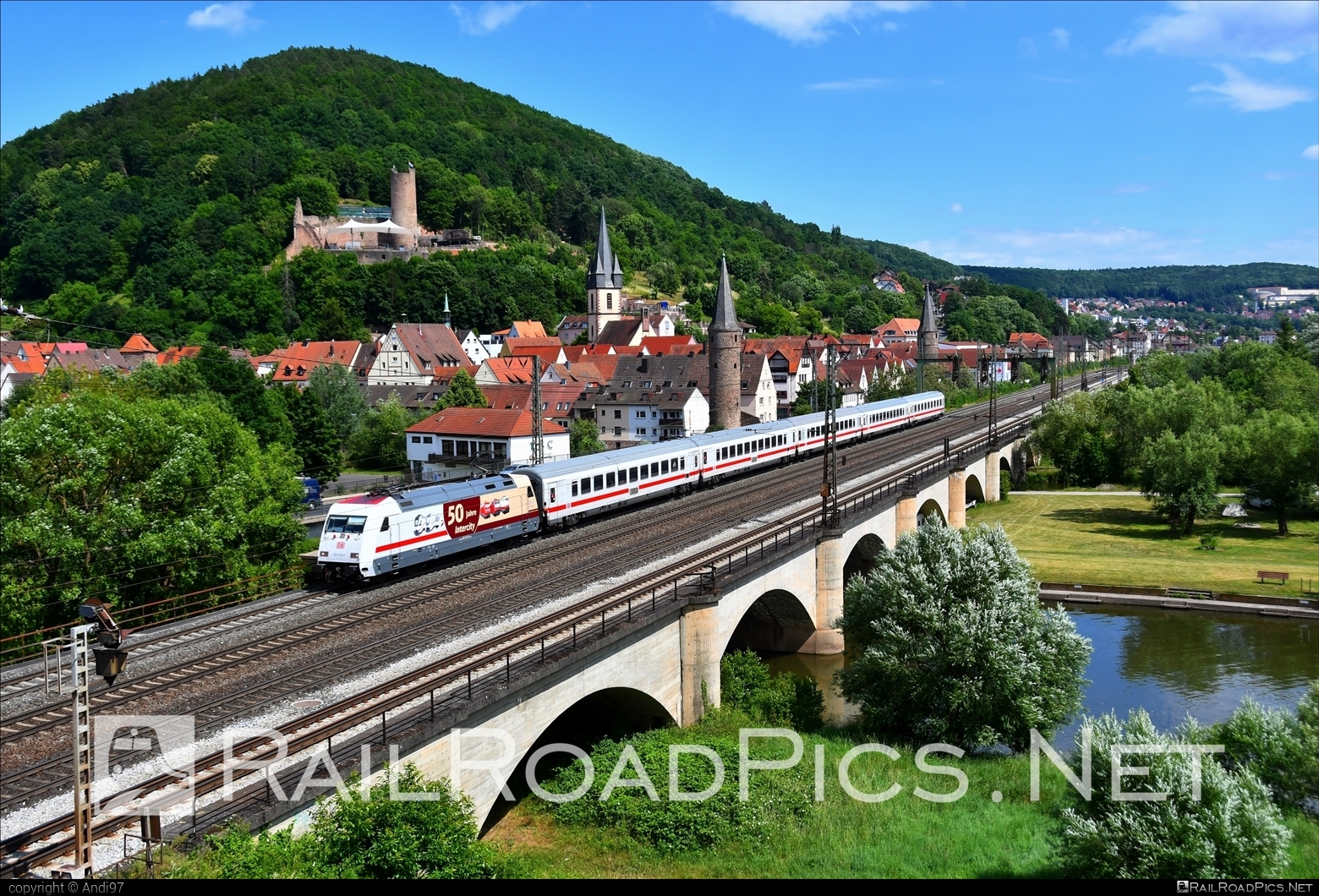 Adtranz DB Class 101 - 101 110-5 operated by Deutsche Bahn / DB AG #adtranz #adtranz101 #bridge #db #dbClass101 #deutschebahn