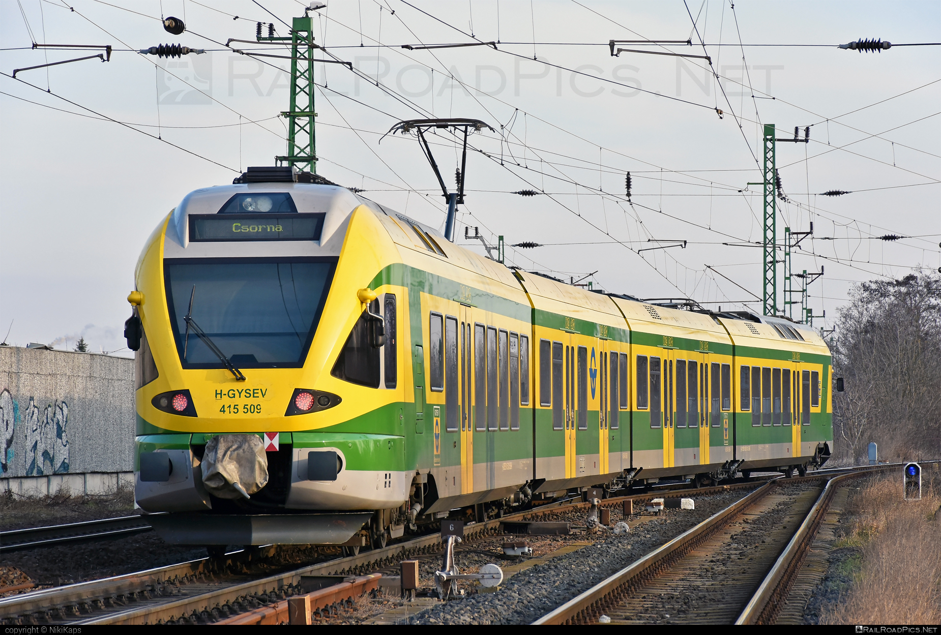 Stadler FLIRT - 415 509-6 operated by GYSEV - Györ-Sopron-Ebenfurti Vasut Részvénytarsasag #gyorsopronebenfurtivasutreszvenytarsasag #gysev #raaberbahn #stadler #stadlerFlirt #stadlerrail #stadlerrailag