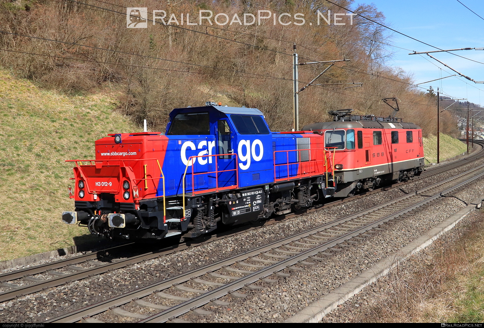 Alstom Prima H3 - H3 012-9 operated by Schweizerische Bundesbahnen SBB Cargo AG #SchweizerischeBundesbahnen #SchweizerischeBundesbahnenCargo #alstom #alstomH3 #alstomPrima #alstomPrimaH3 #sbb #sbbc