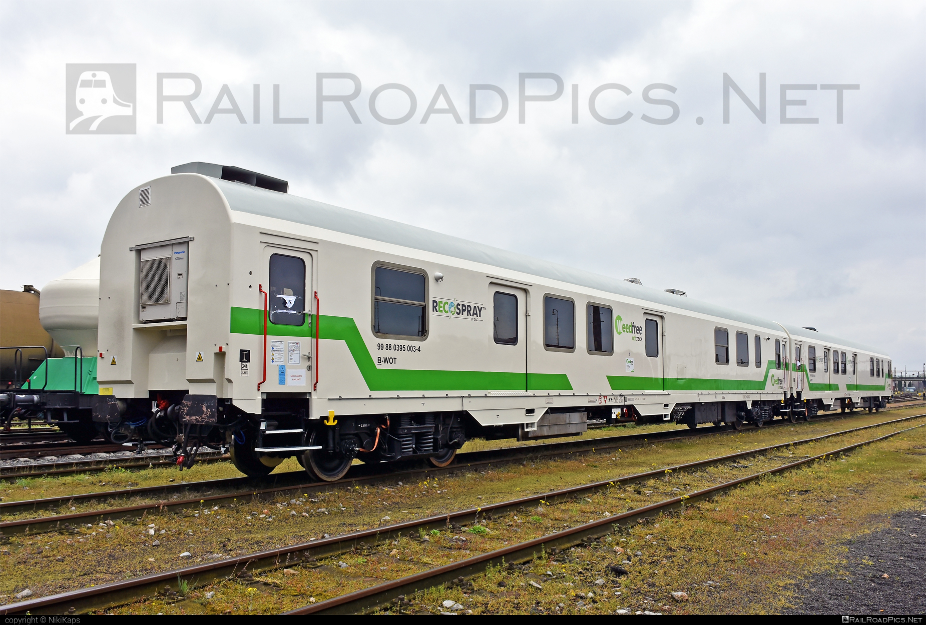 G&G Kft. Railway Weed Control Train (5th generation) - 395 003-4 operated by WEEDFREE ON TRACK #ggKft #railwayWeedControlTrain #recospray #weedfreeontrack #wot