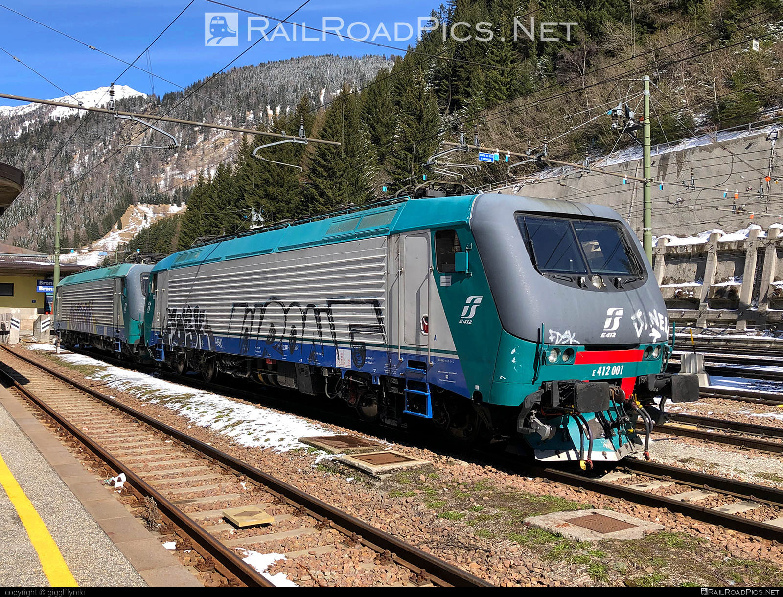 FS Class E.412 - E412 001 operated by Mercitalia Rail S.r.l. #e412 #ferroviedellostato #fs #fsClassE412 #fsitaliane #graffiti #mercitalia