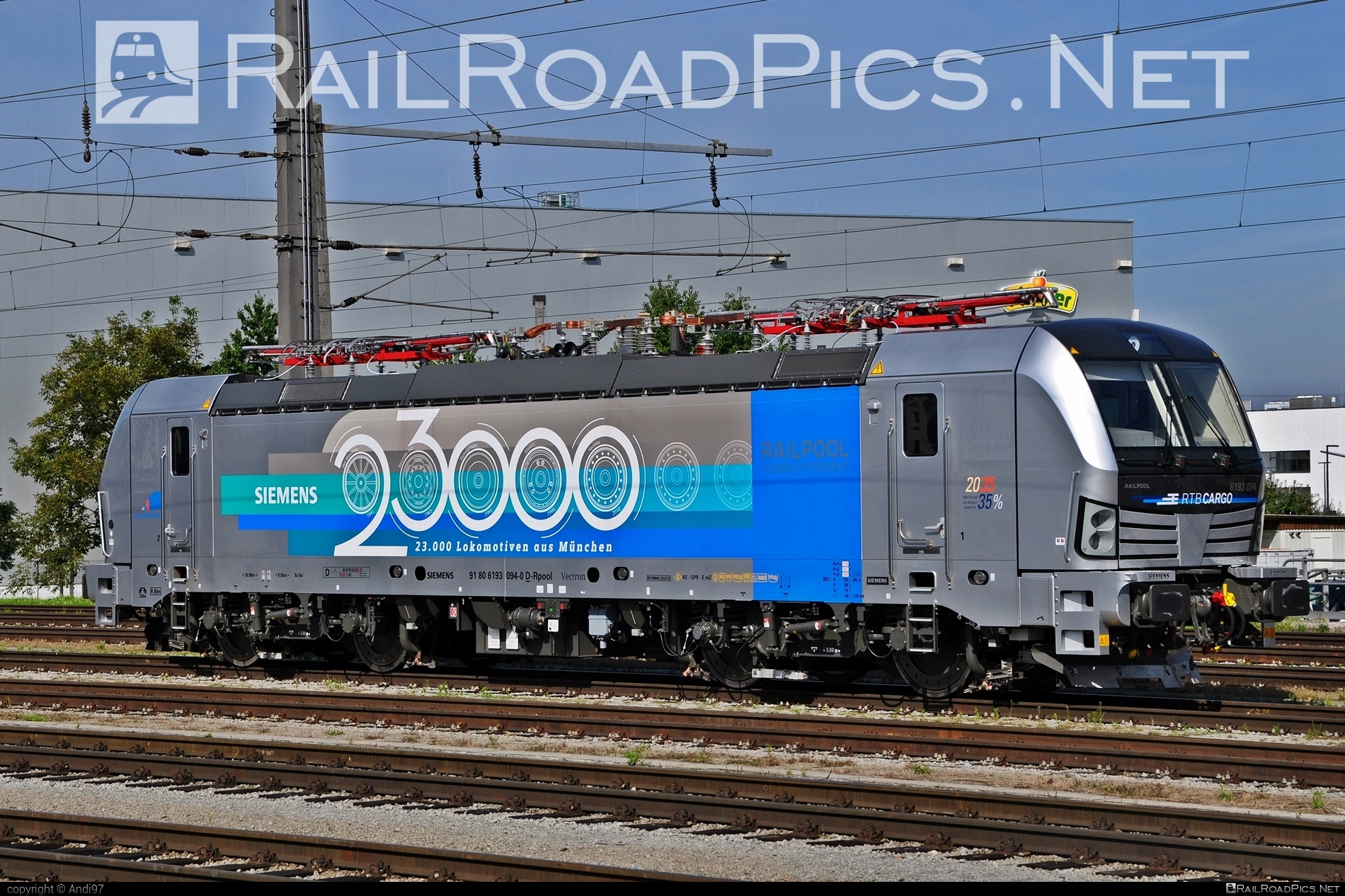 Siemens Vectron MS - 6193 094 operated by RTB Cargo GmbH #railpool #railpoolgmbh #rtb #rtbcargo #siemens #siemensVectron #siemensVectronMS #vectron #vectronMS