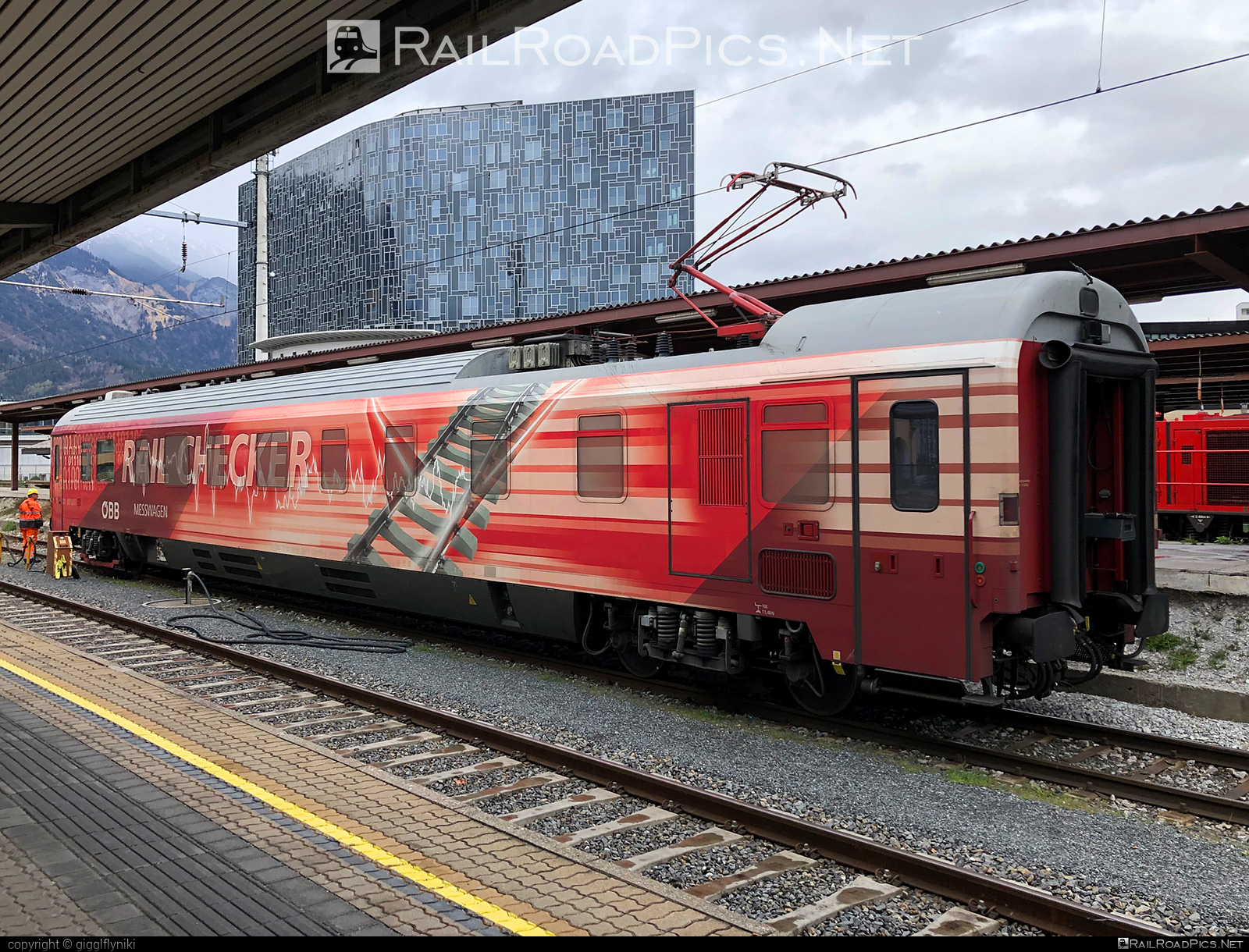 ÖBB Messwagen Rail Checker - 99-91 001-4 operated by Österreichische Bundesbahnen #obb #obbMessWagen #obbRailChecker #osterreichischebundesbahnen