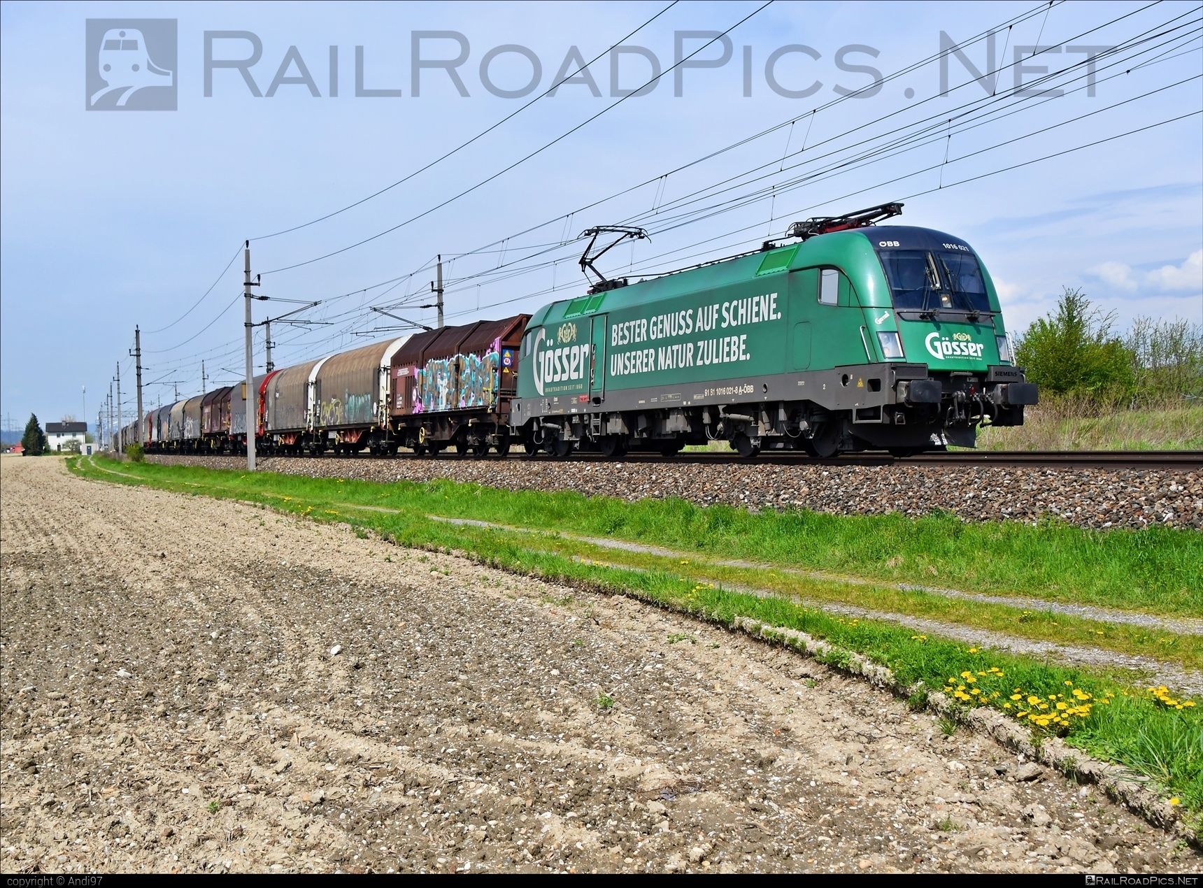 Siemens ES 64 U2 - 1016 021 operated by Rail Cargo Austria AG #es64 #es64u2 #eurosprinter #mixofcargo #obb #osterreichischebundesbahnen #rcw #siemens #siemensEs64 #siemensEs64u2 #siemenstaurus #taurus #tauruslocomotive