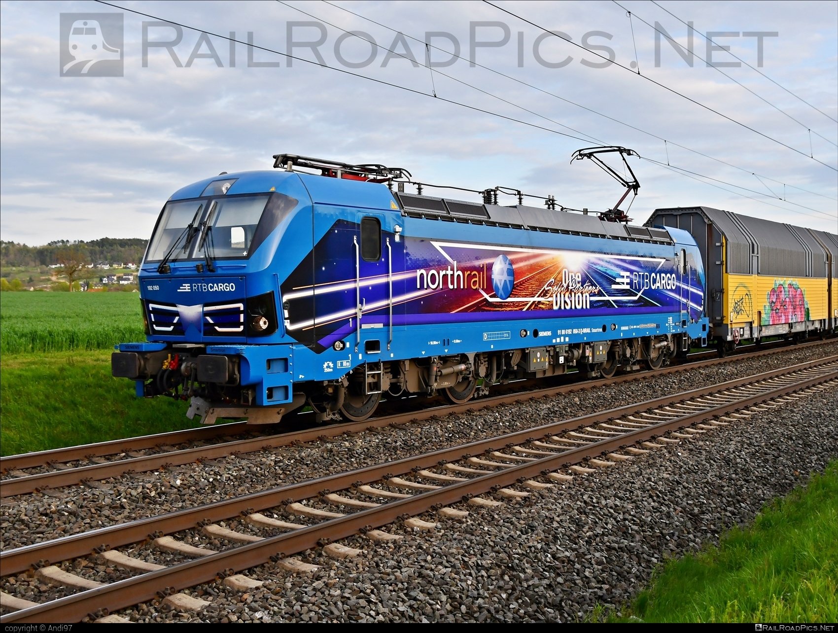 Siemens Smartron - 192 050 operated by RTB Cargo GmbH #SiemensSmartron #graffiti #northrail #northrailFaahrzeugverwaltungsGmbH #rtb #rtbcargo #siemens #smartron