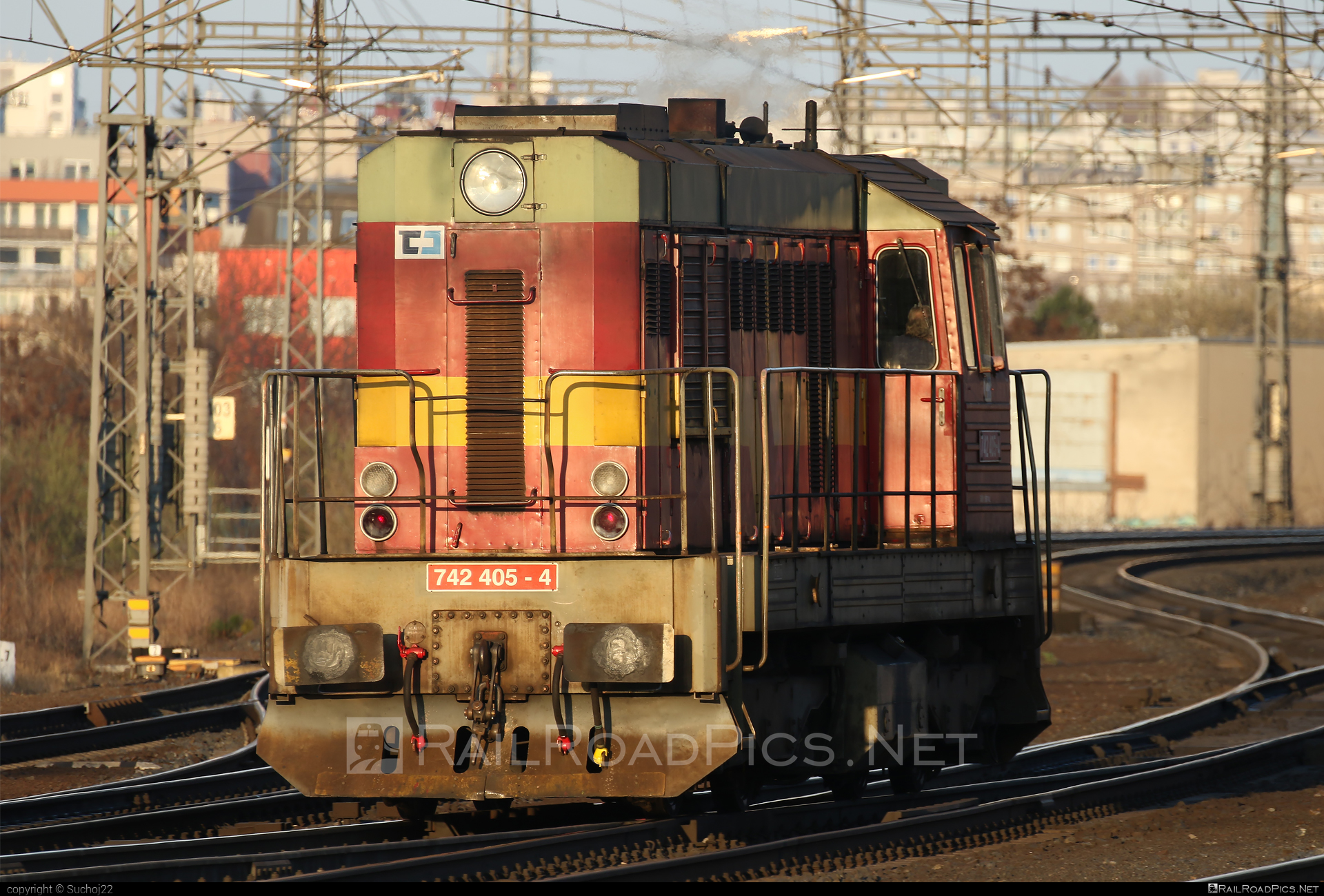 742 405-4 - ČKD T 466.2 (742) operated by ČD Cargo, a.s. taken by