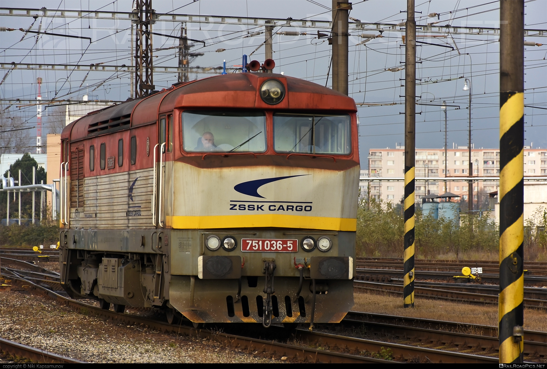 ČKD T 478.1 (751) - 751 036-5 operated by Železničná Spoločnost' Cargo Slovakia a.s. #ZeleznicnaSpolocnostCargoSlovakia #bardotka #ckd #ckd4781 #ckd751 #ckdt4781 #zamracena #zsskcargo