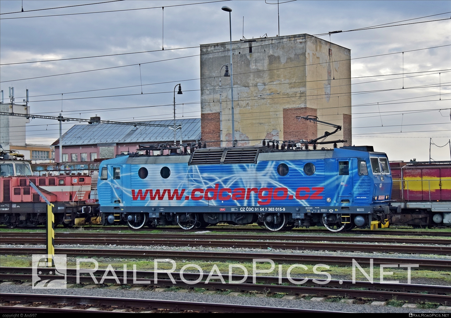 Škoda 69E - 363 015-9 operated by ČD Cargo, a.s. #cdcargo #es4991 #eso #locomotive363 #skoda #skoda69e