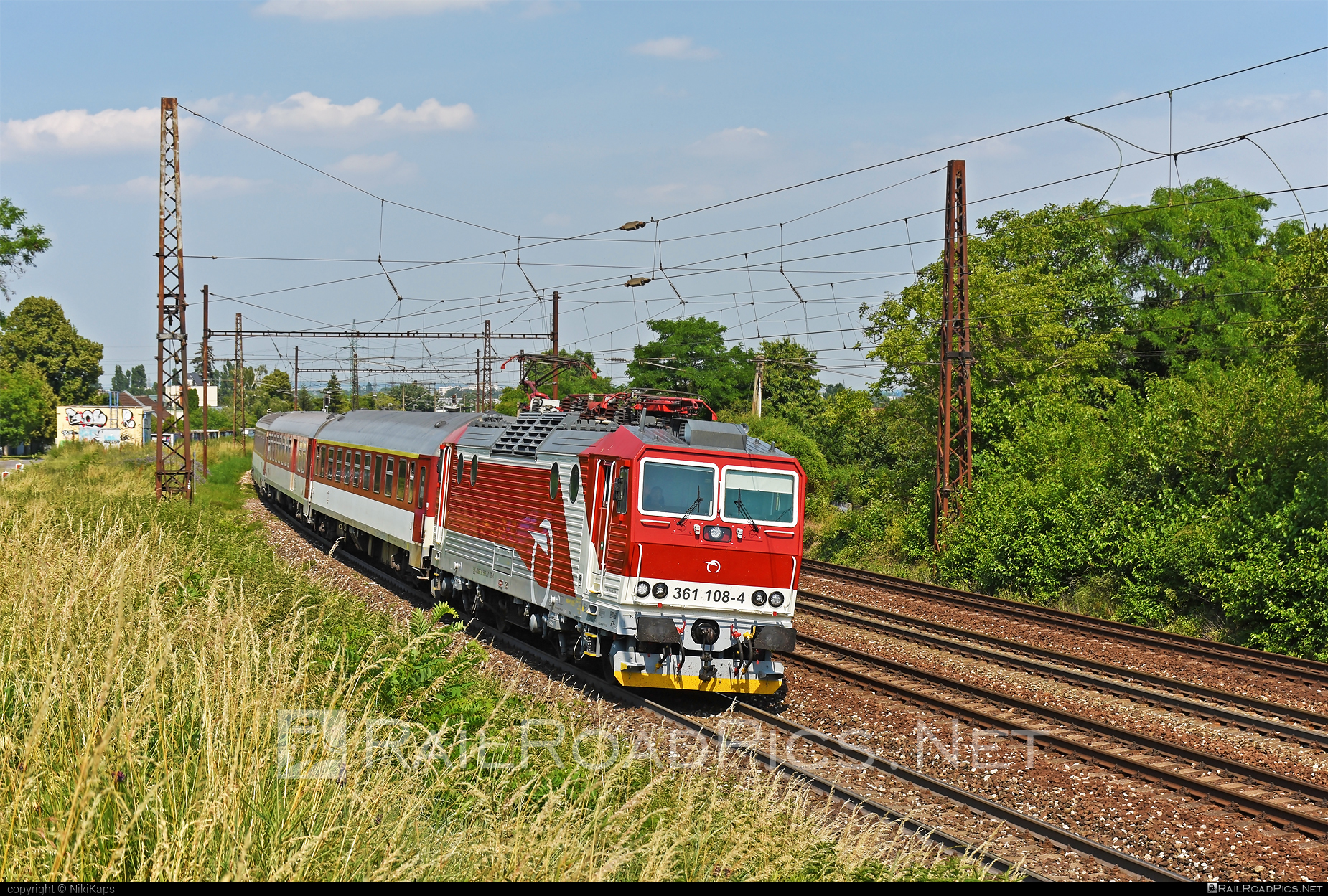 ŽOS Vrútky Class 361.1 - 361 108-4 operated by Železničná Spoločnost' Slovensko, a.s. #ZeleznicnaSpolocnostSlovensko #locomotive361 #locomotive3611 #zosvrutky #zssk