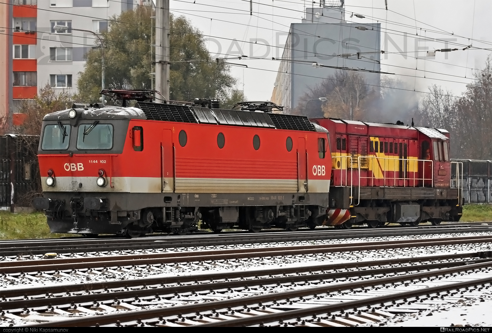 SGP ÖBB Class 1144 - 1144 102 operated by Rail Cargo Austria AG #obb #obbclass1144 #osterreichischebundesbahnen #rcw #sgp #sgp1144 #simmeringgrazpauker