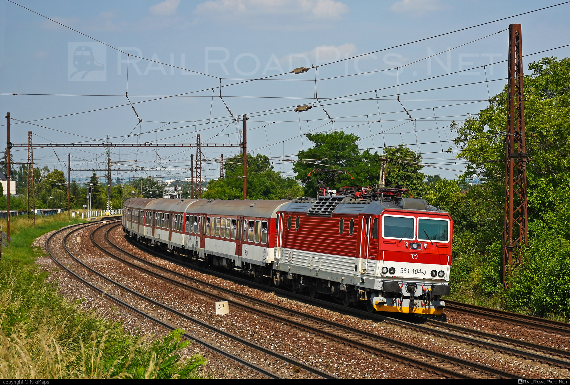 ŽOS Vrútky Class 361.1 - 361 104-3 operated by Železničná Spoločnost' Slovensko, a.s. #ZeleznicnaSpolocnostSlovensko #locomotive361 #locomotive3611 #zosvrutky #zssk