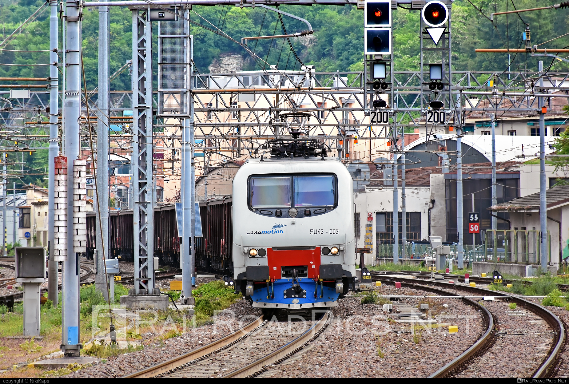 FS Class E.412 - EU43-003 operated by Lokomotion Gesellschaft für Schienentraktion mbH #LokomotionGesellschaftFurSchienentraktion #RailTractionCompany #e412 #fsClassE412 #lokomotion #openwagon #rtc