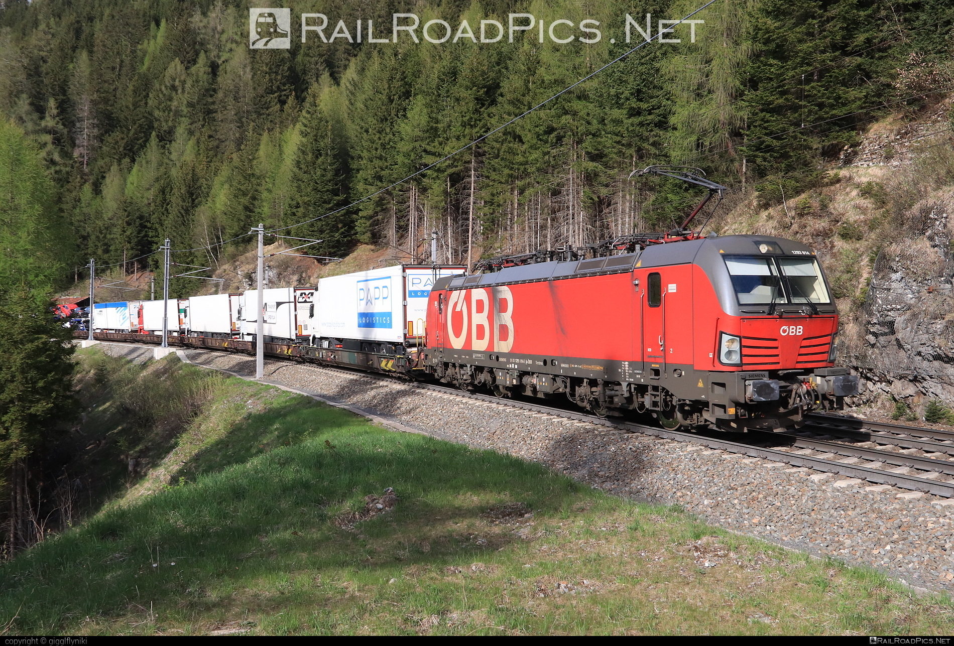 Siemens Vectron MS - 1293 014 operated by Rail Cargo Austria AG #flatwagon #obb #osterreichischebundesbahnen #rcw #siemens #siemensVectron #siemensVectronMS #truck #vectron #vectronMS